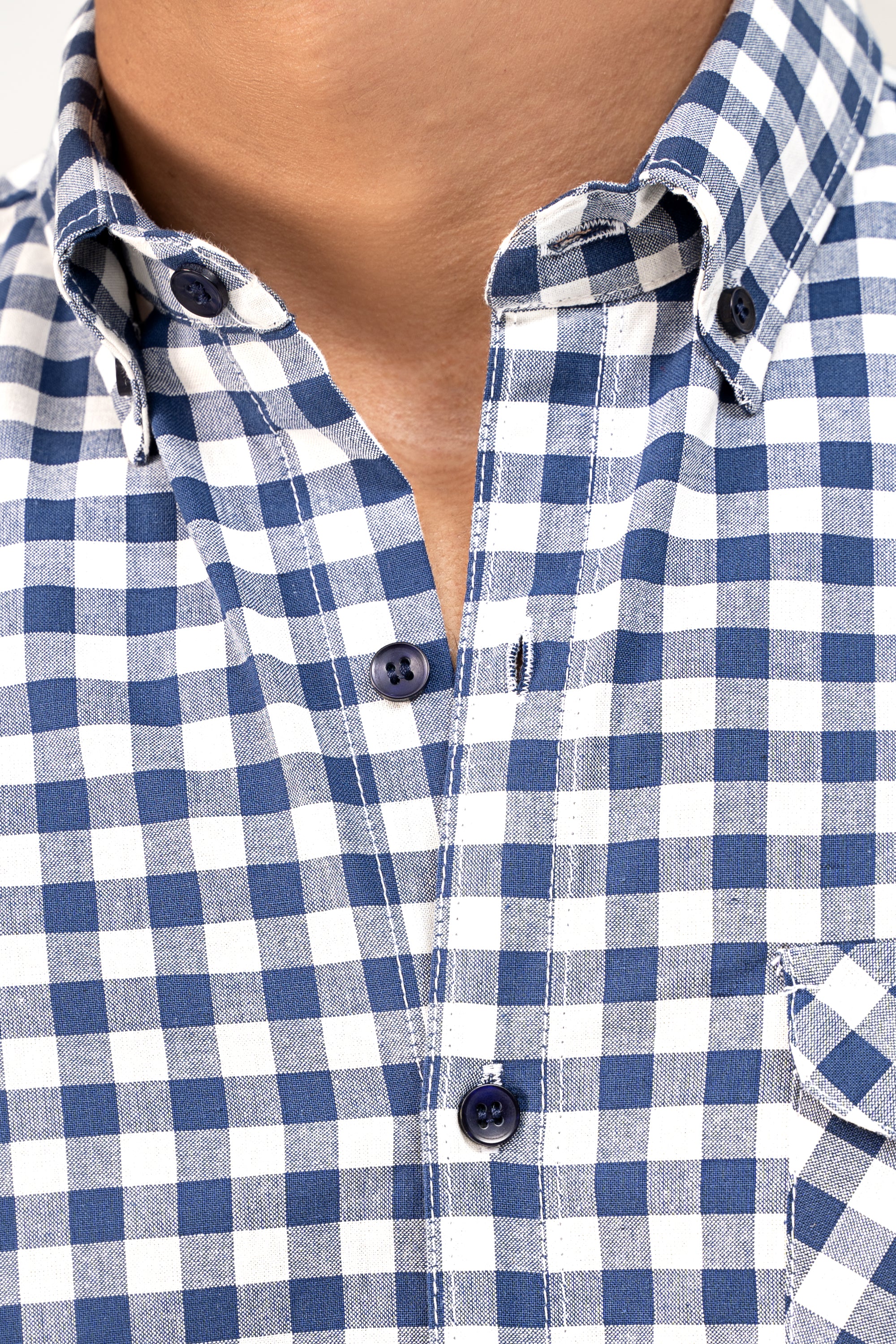 CASUAL SHIRT BLUE CHECK