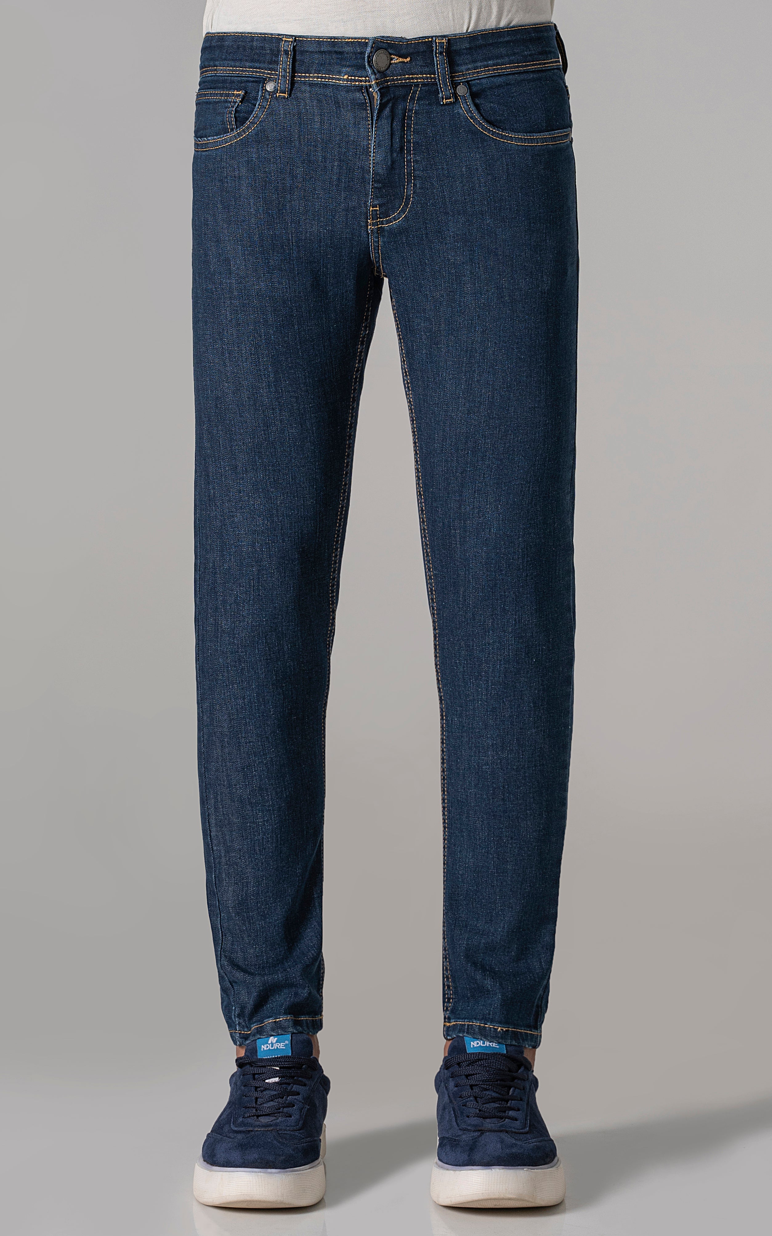 SKINNY LEG JEANS MID BLUE