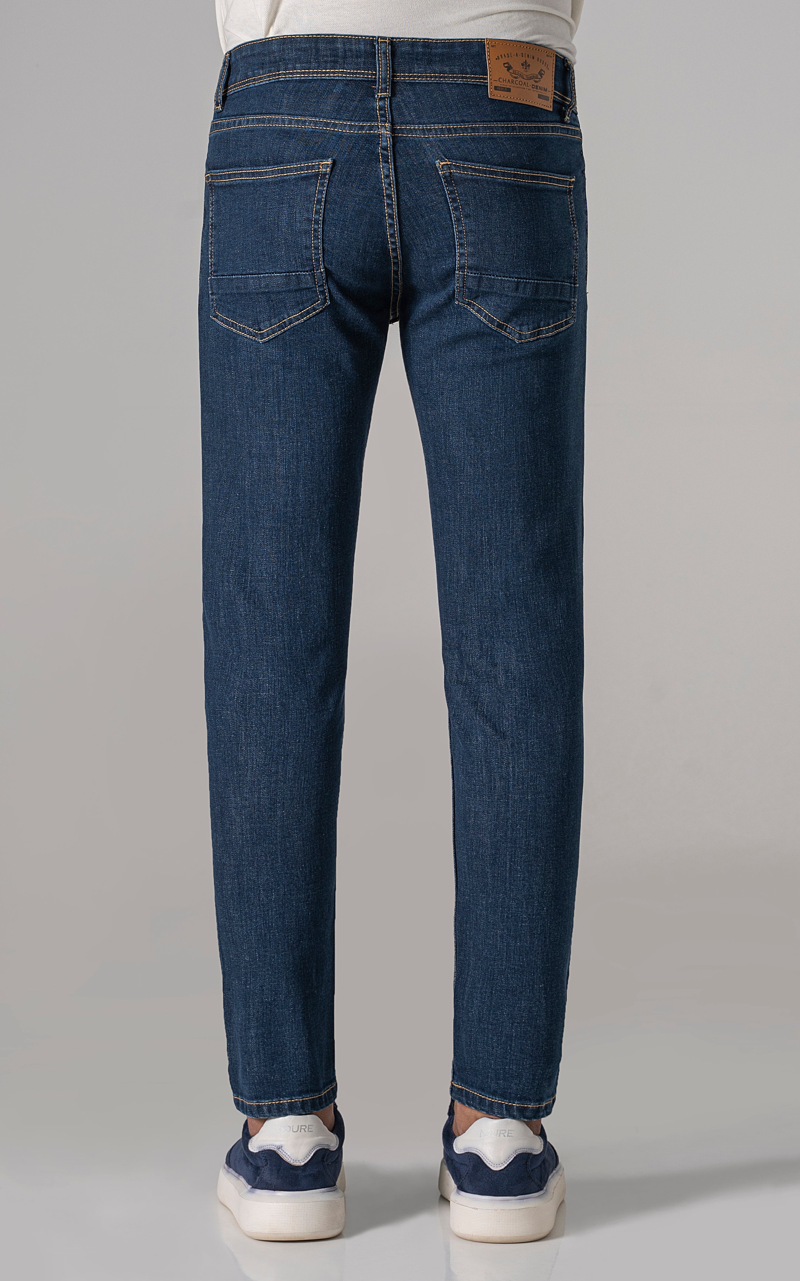 SKINNY LEG JEANS MID BLUE