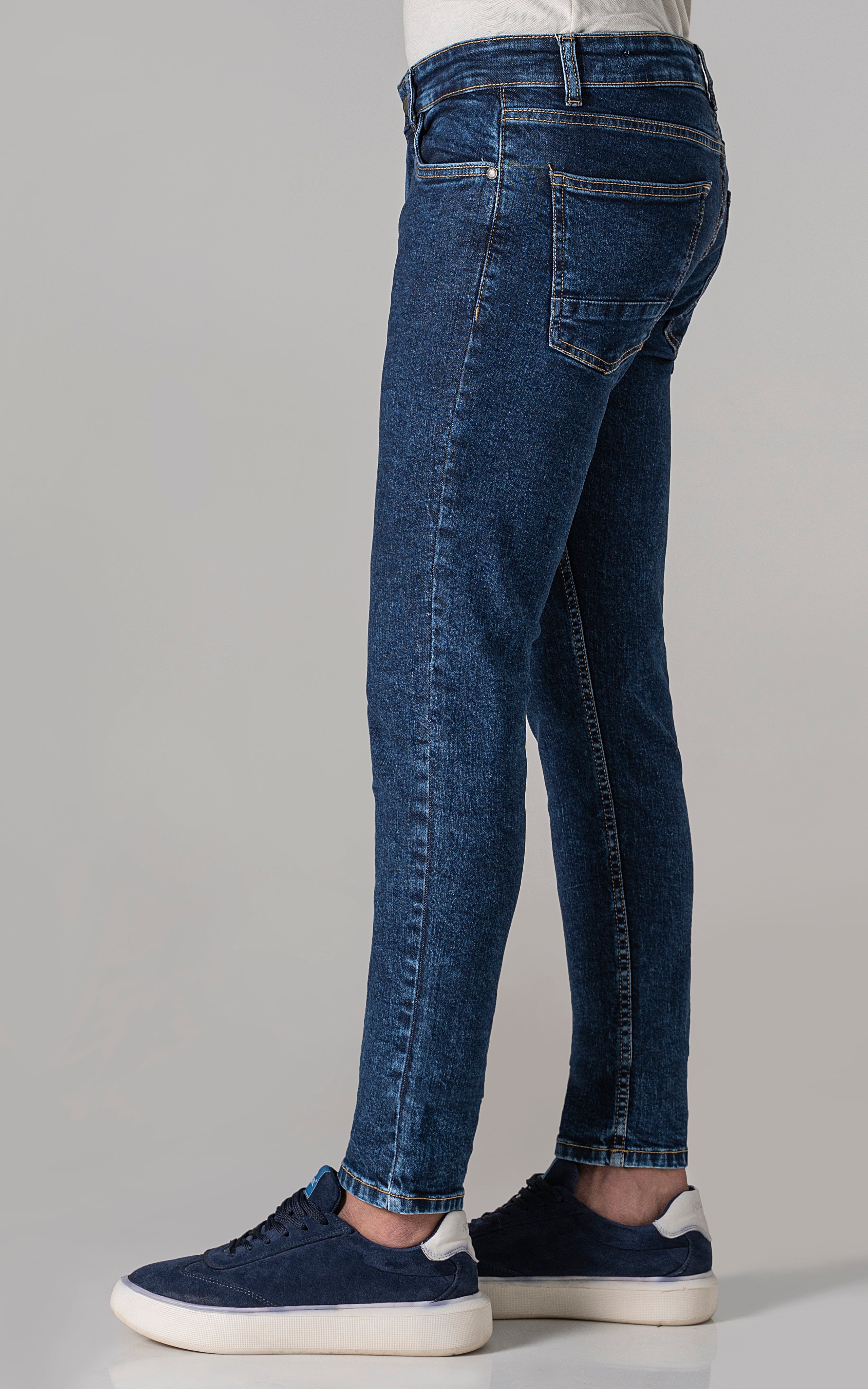 SLIM LEG JEANS DARK BLUE