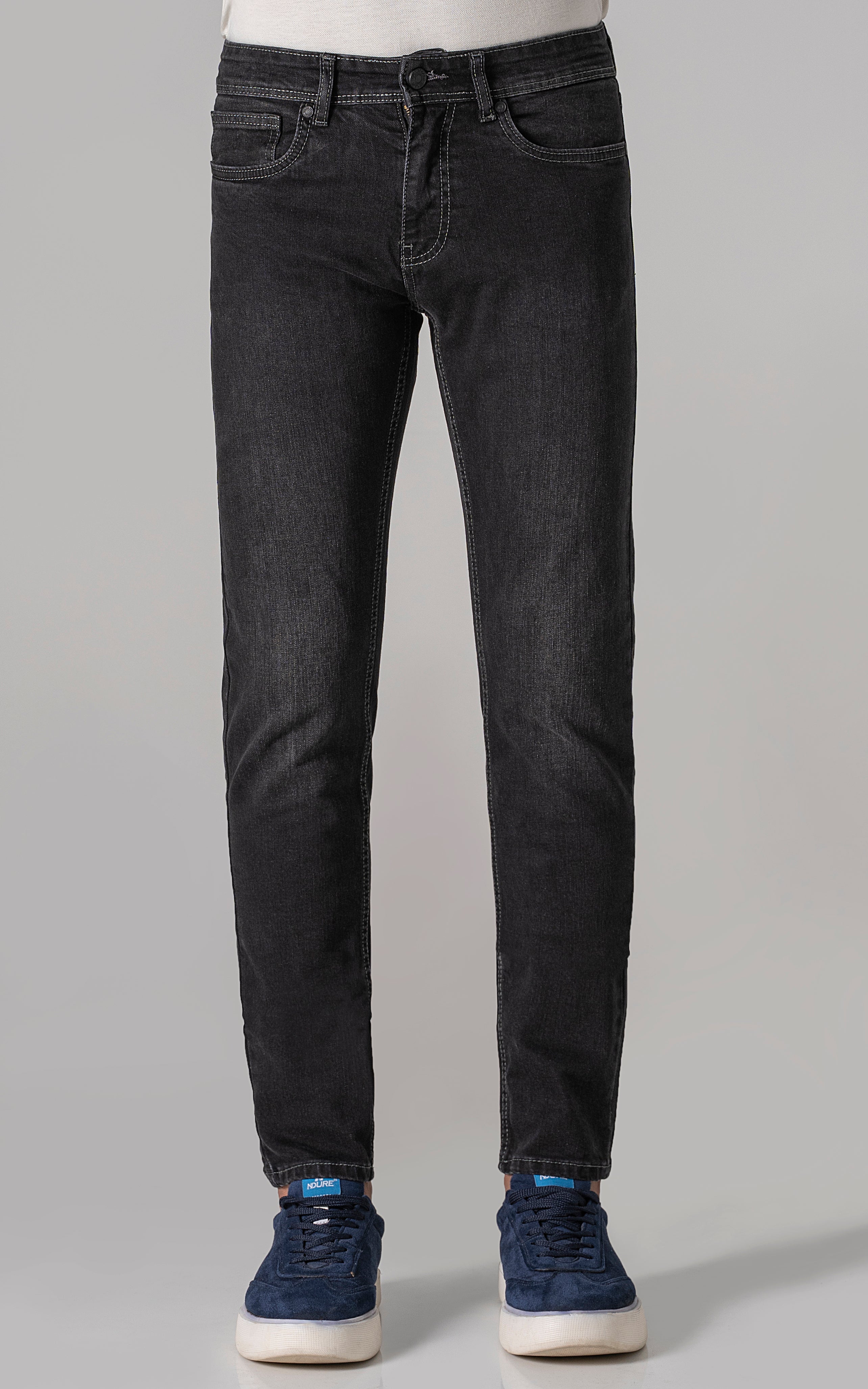 SLIM LEG JEANS CHARCOAL GREY