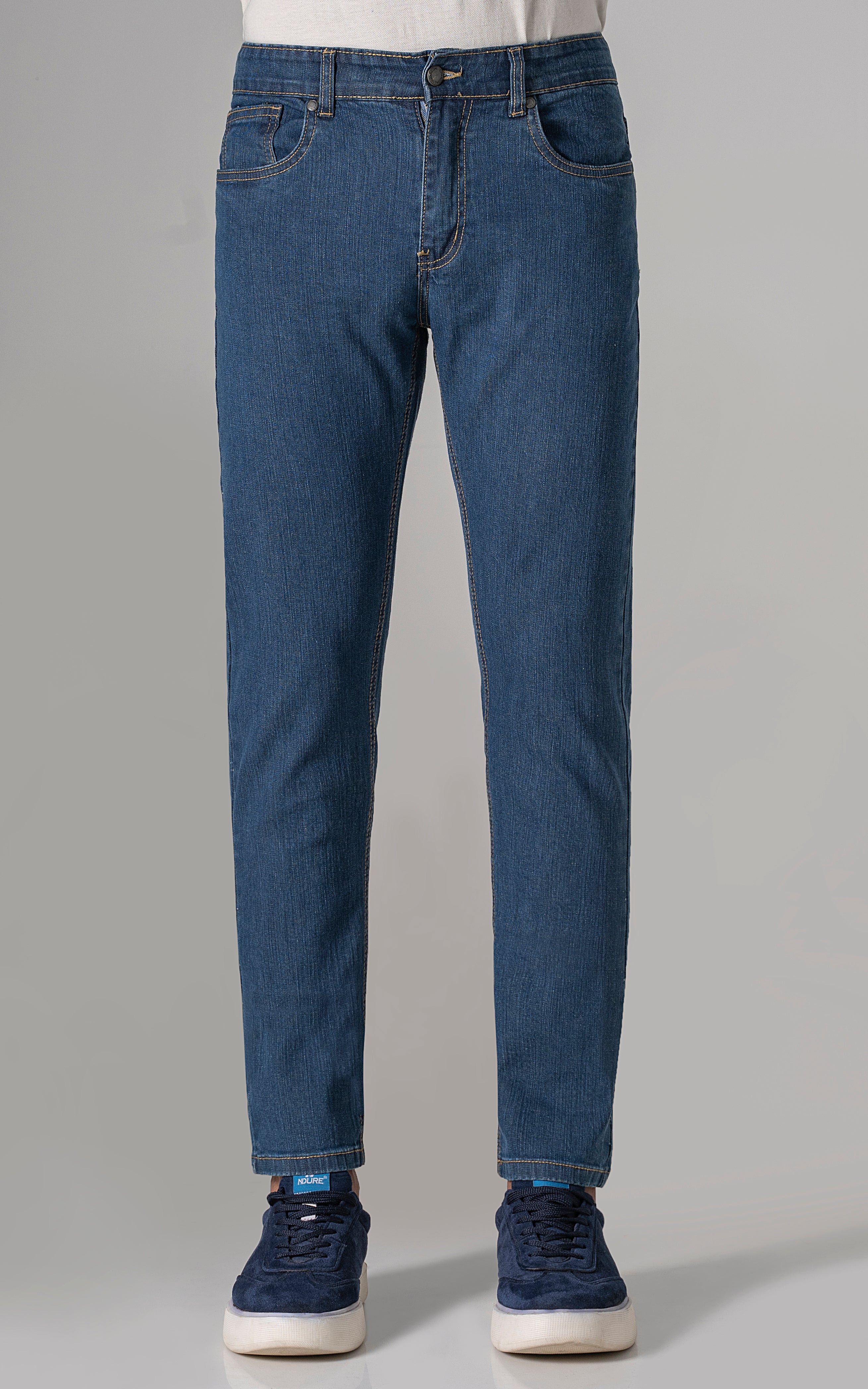 SLIM LEG JEANS MID BLUE