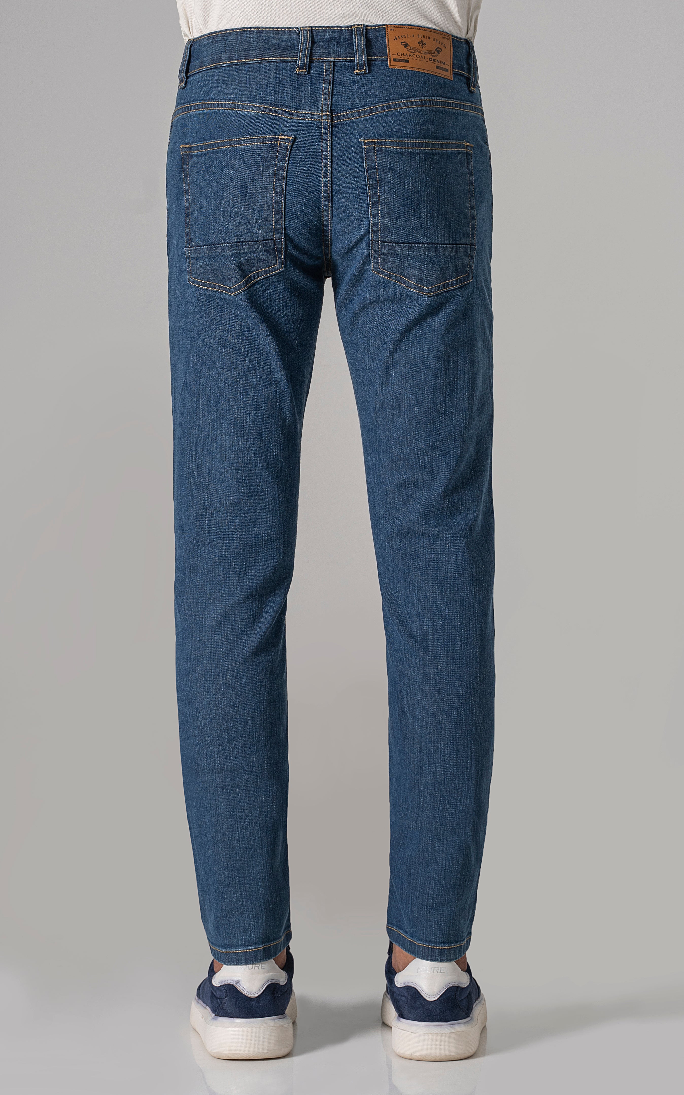 SLIM LEG JEANS MID BLUE