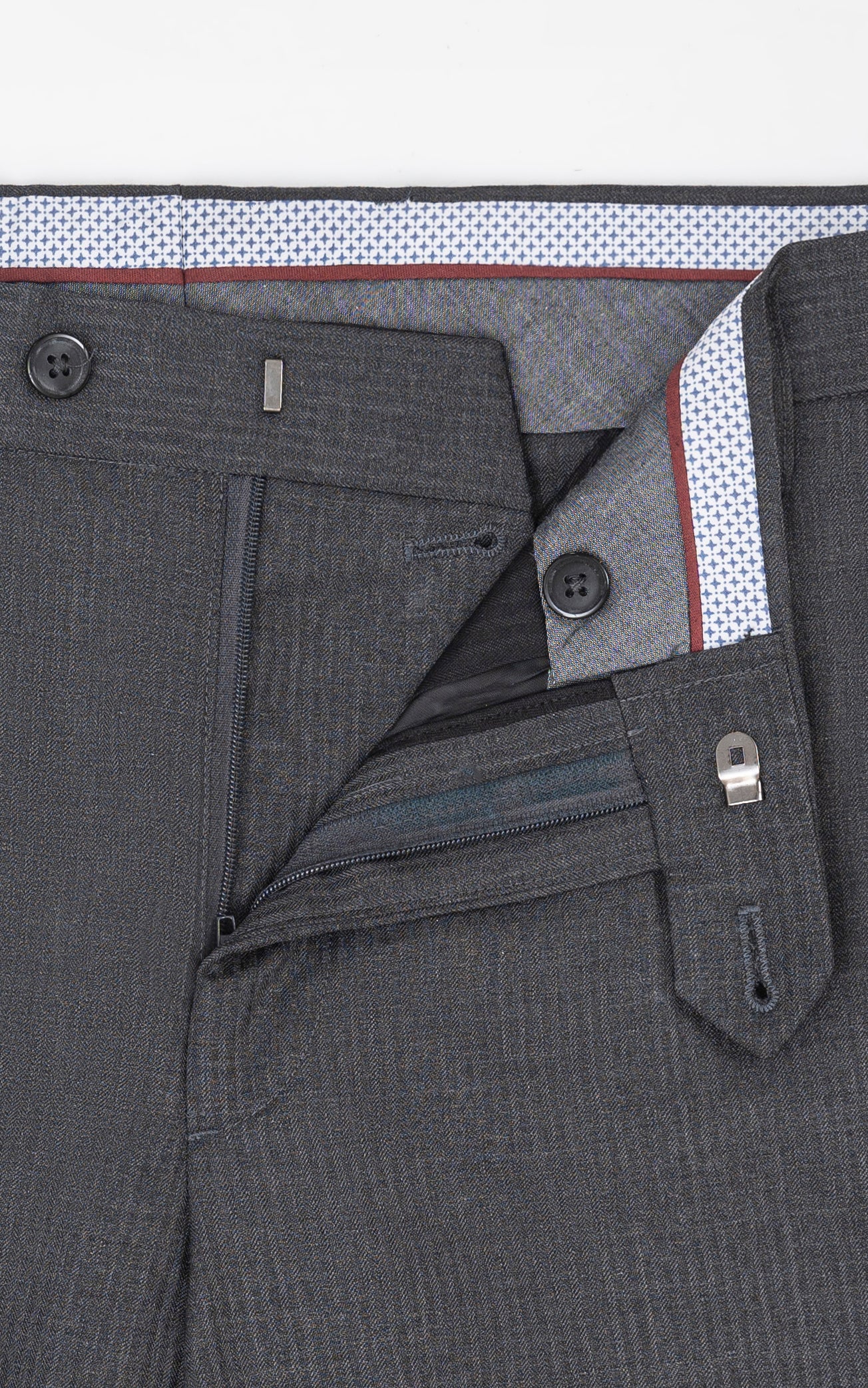 DRESS PANT  SLIM FIT CHARCOAL GREY SELF