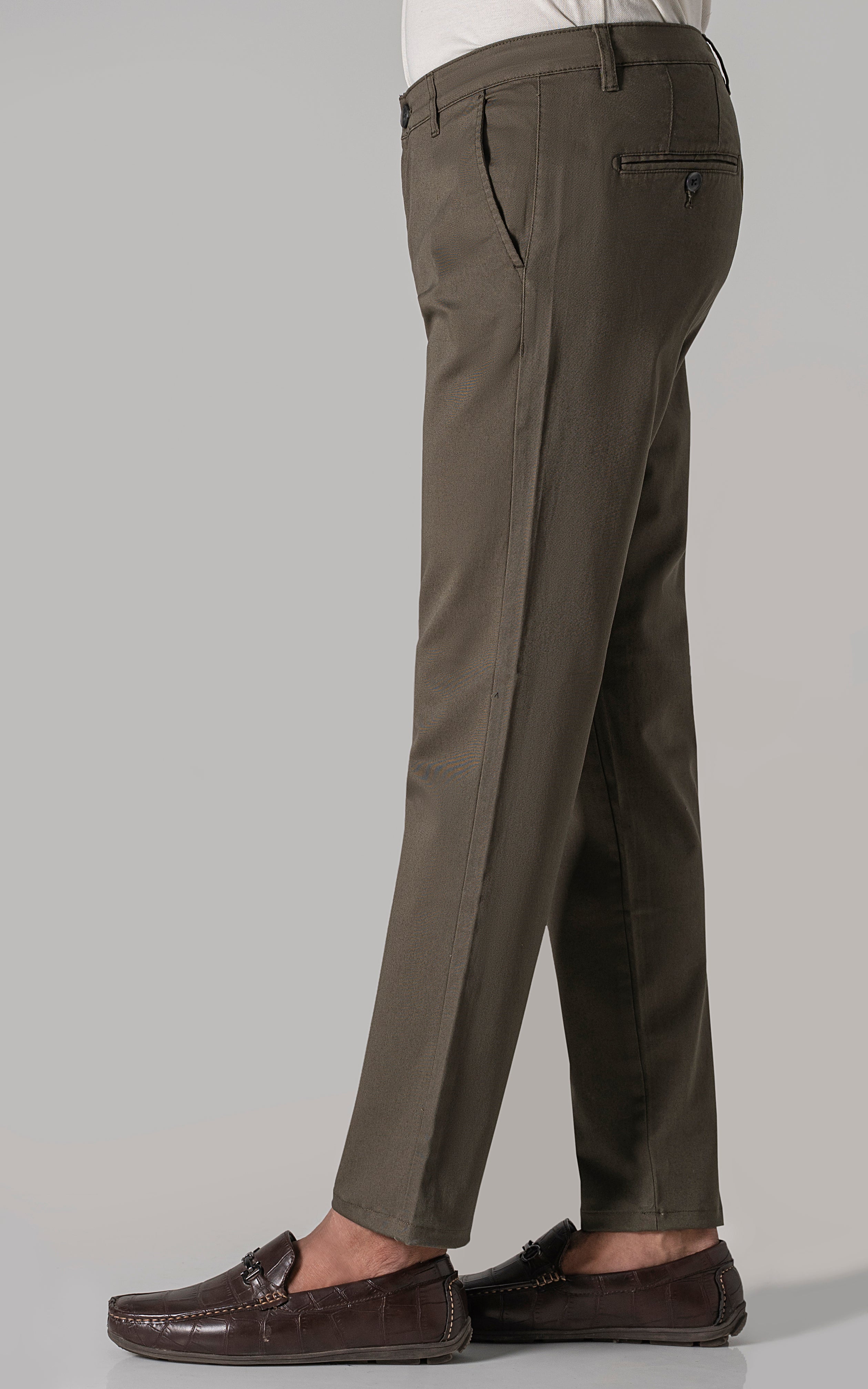 CROSS POCKET CASUAL PANT OLIVE