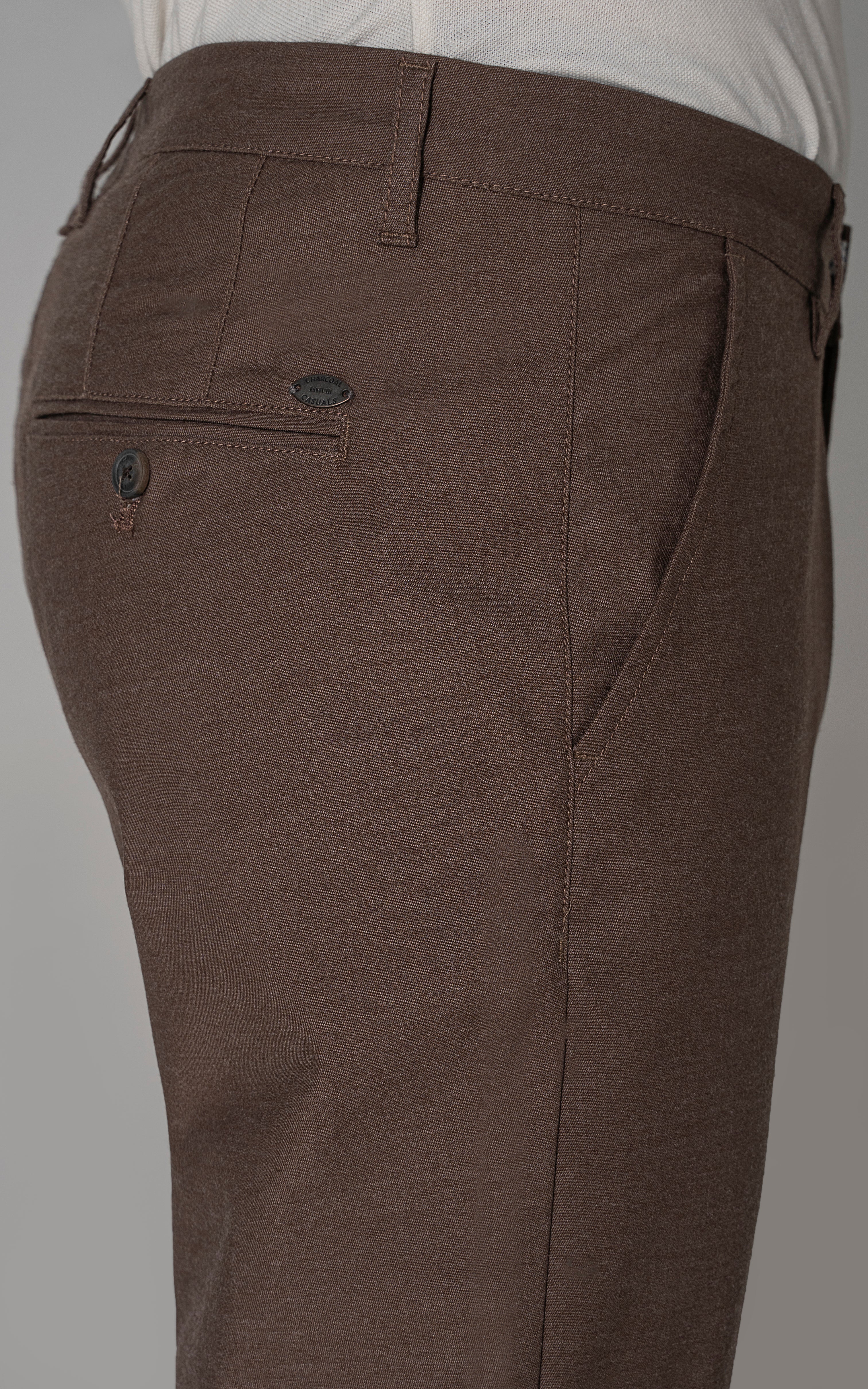 CROSS POCKET CASUAL PANT BROWN