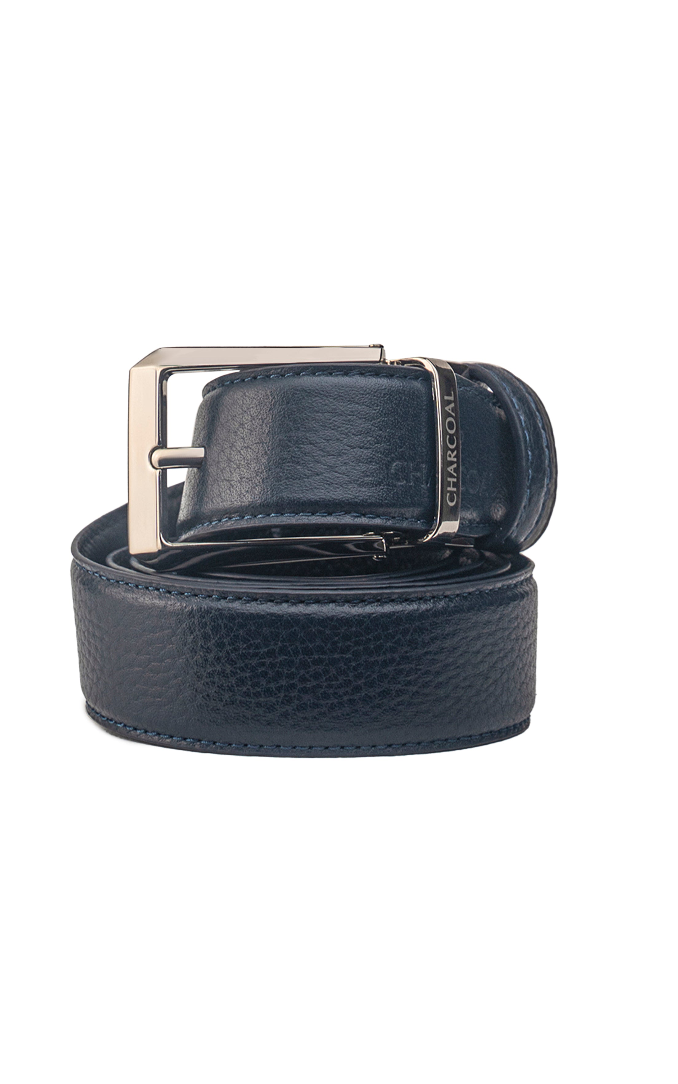 Leather Reversible Belt dark Blue/ Black
