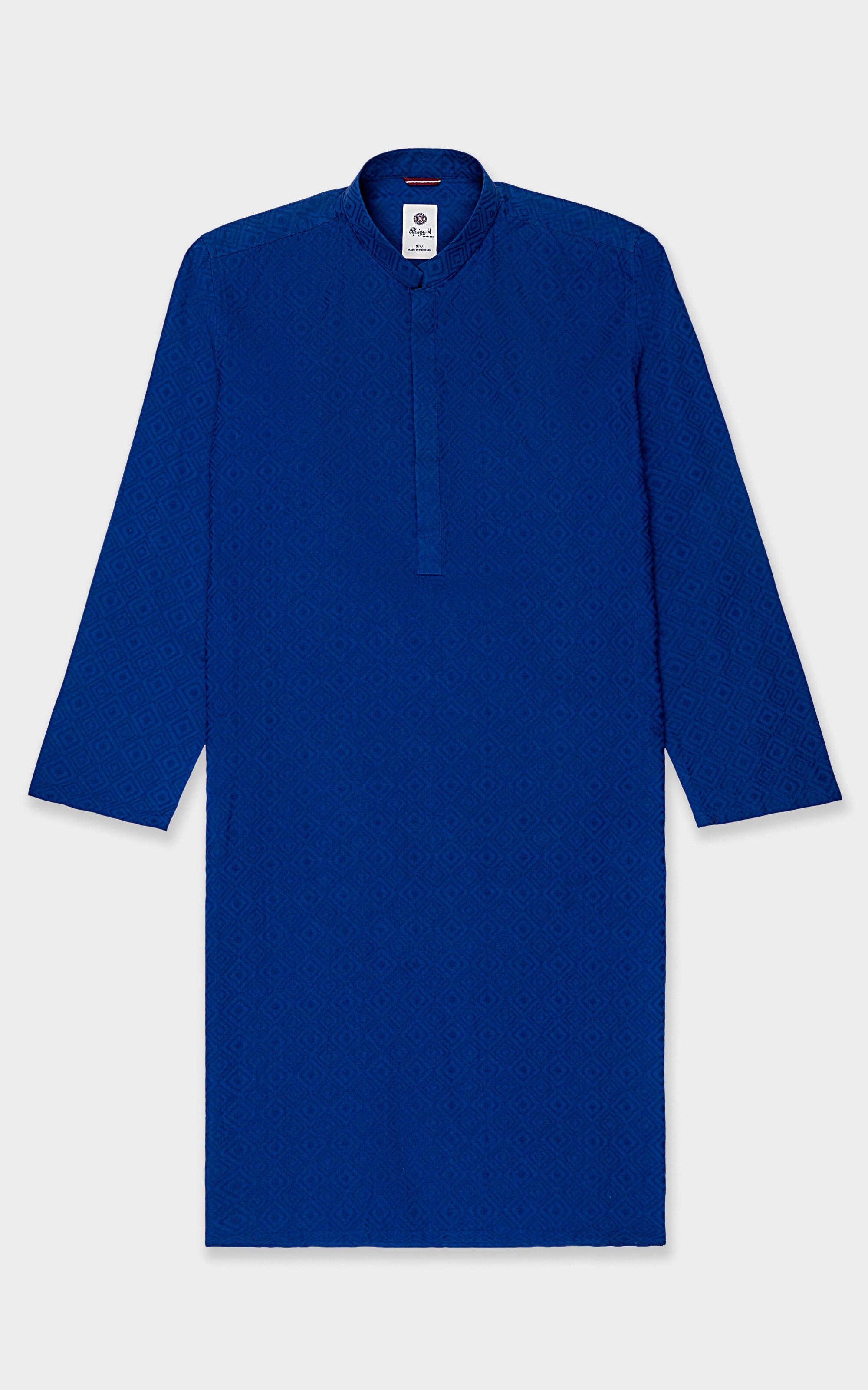 KURTA BAN COLLAR ROYAL BLUE