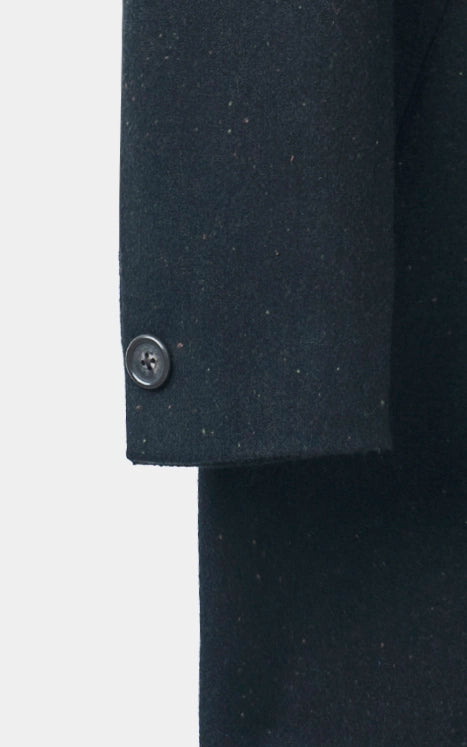 NOTCH LAPEL SMART FIT LONG COAT DARK OLIVE