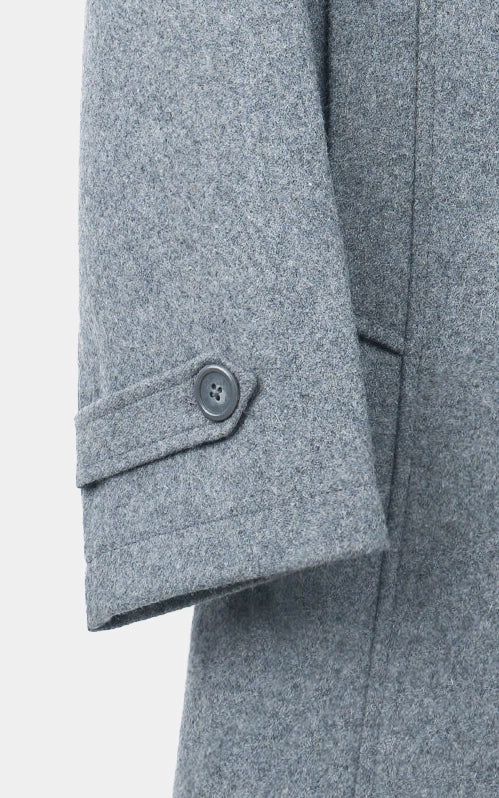 DOUBLE BREASTED PEACOAT GREY