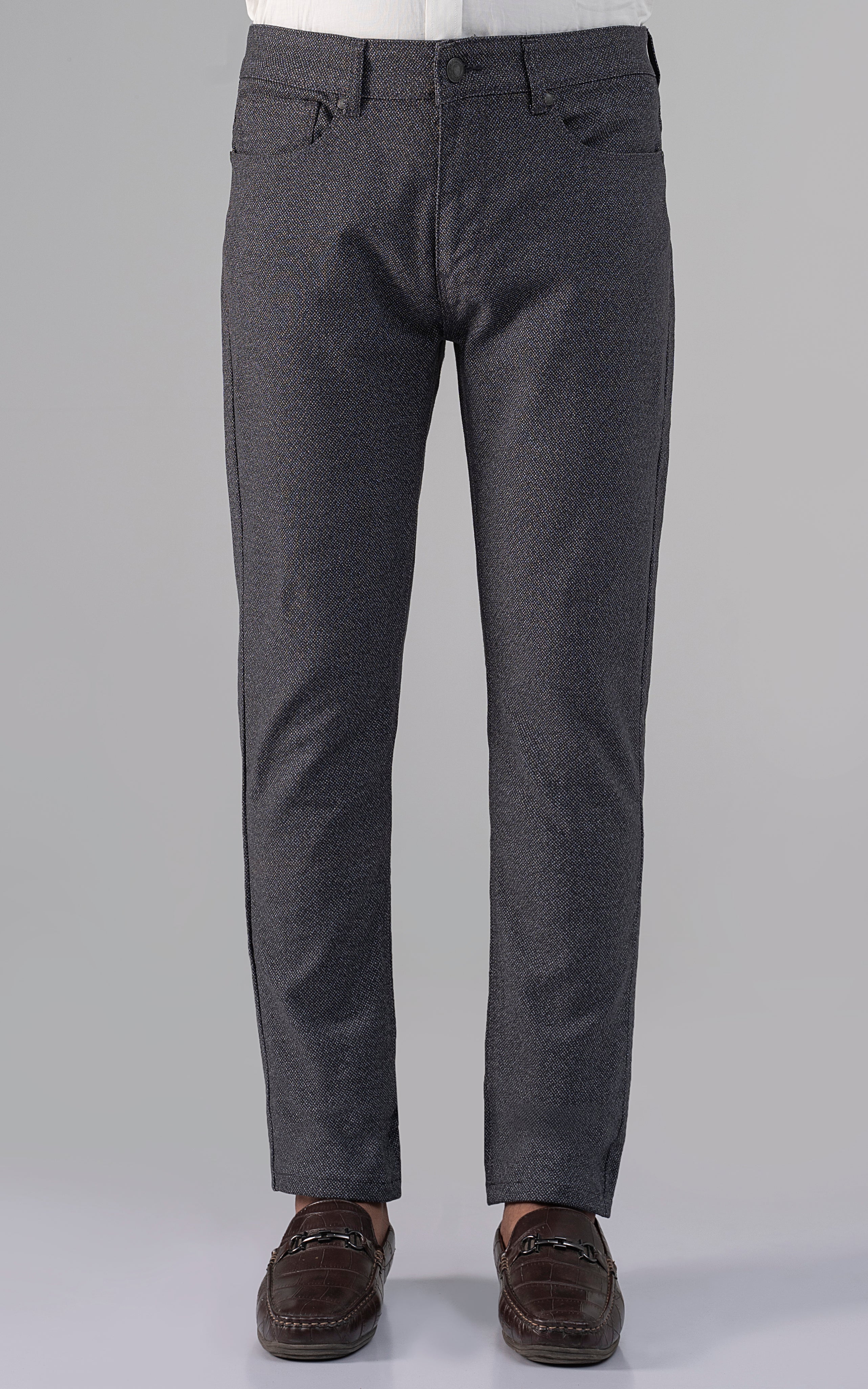 MELANGE 5-POCKET PANT CHARCOAL GREY