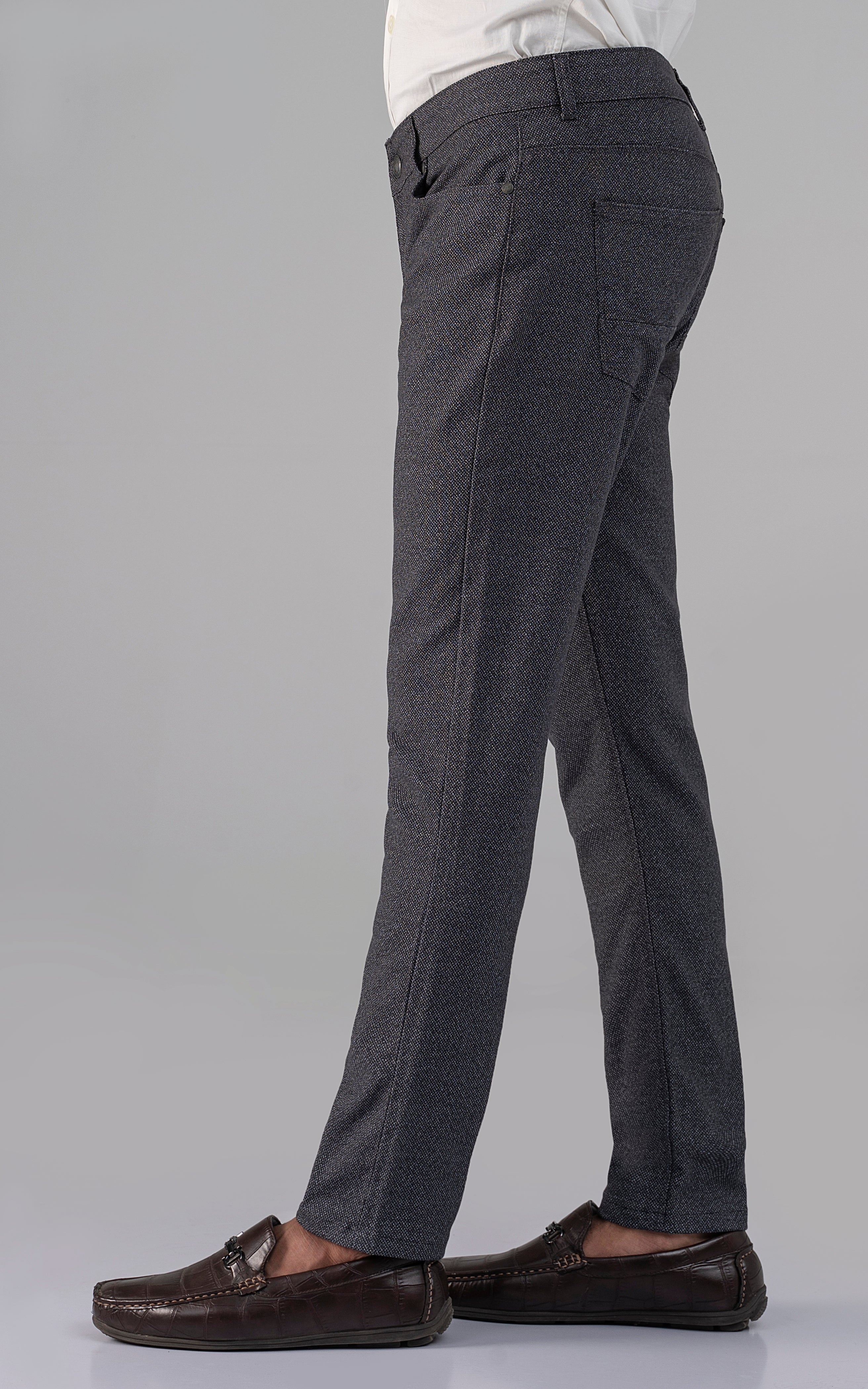 MELANGE 5-POCKET PANT CHARCOAL GREY