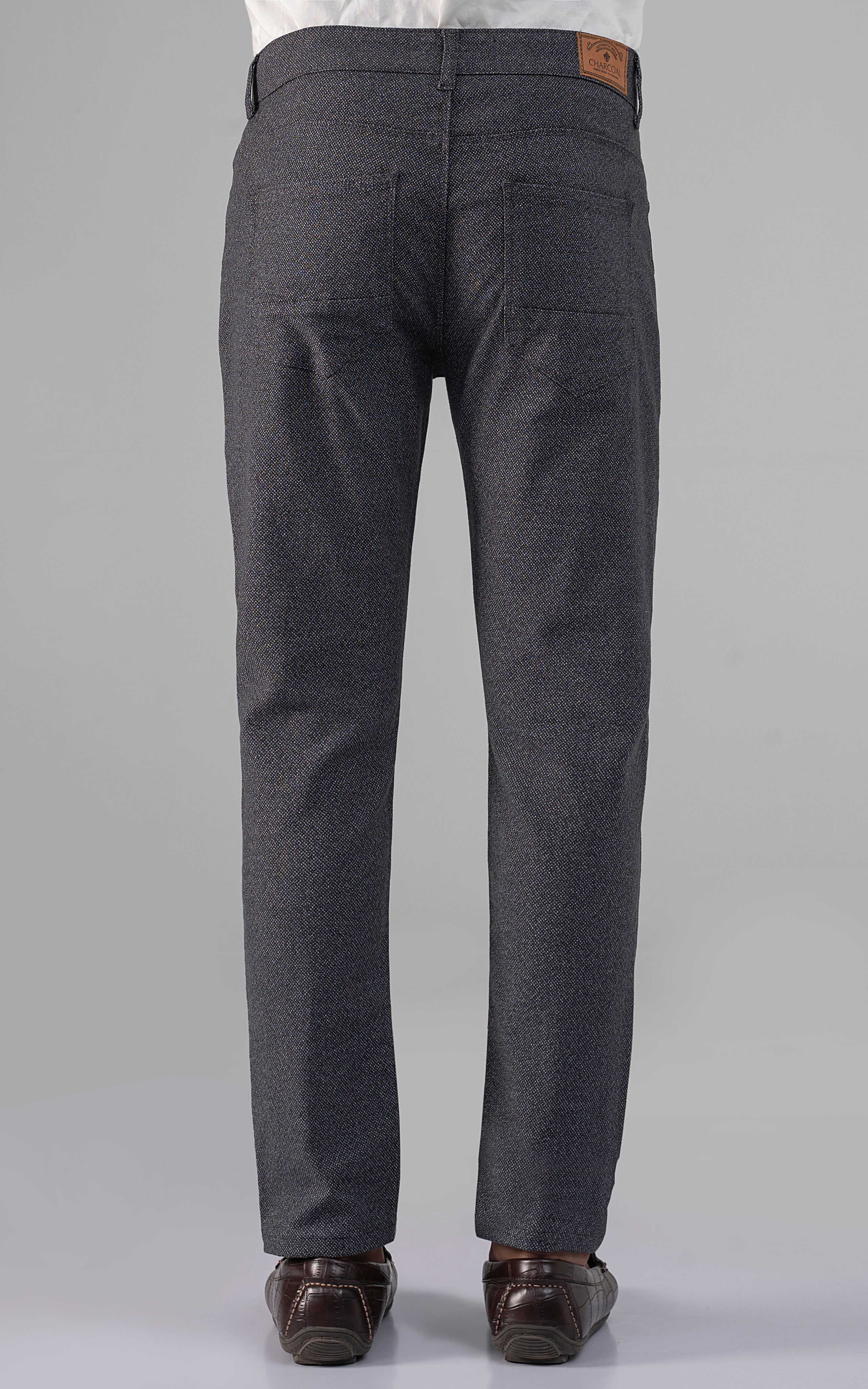 MELANGE 5-POCKET PANT CHARCOAL GREY