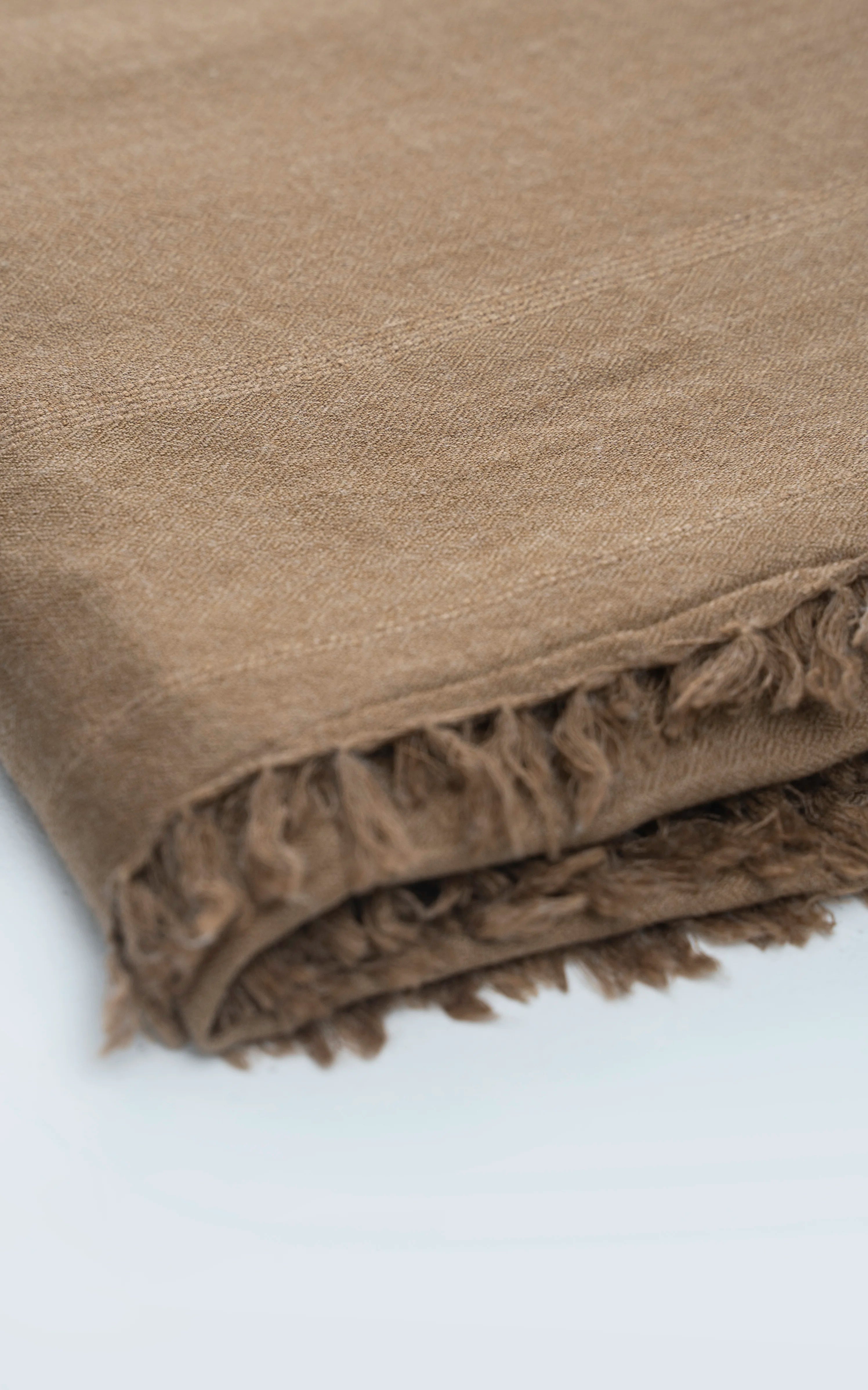 TEXTURED BLENDED | PREMIUM WOOL SHAWL CAMEL