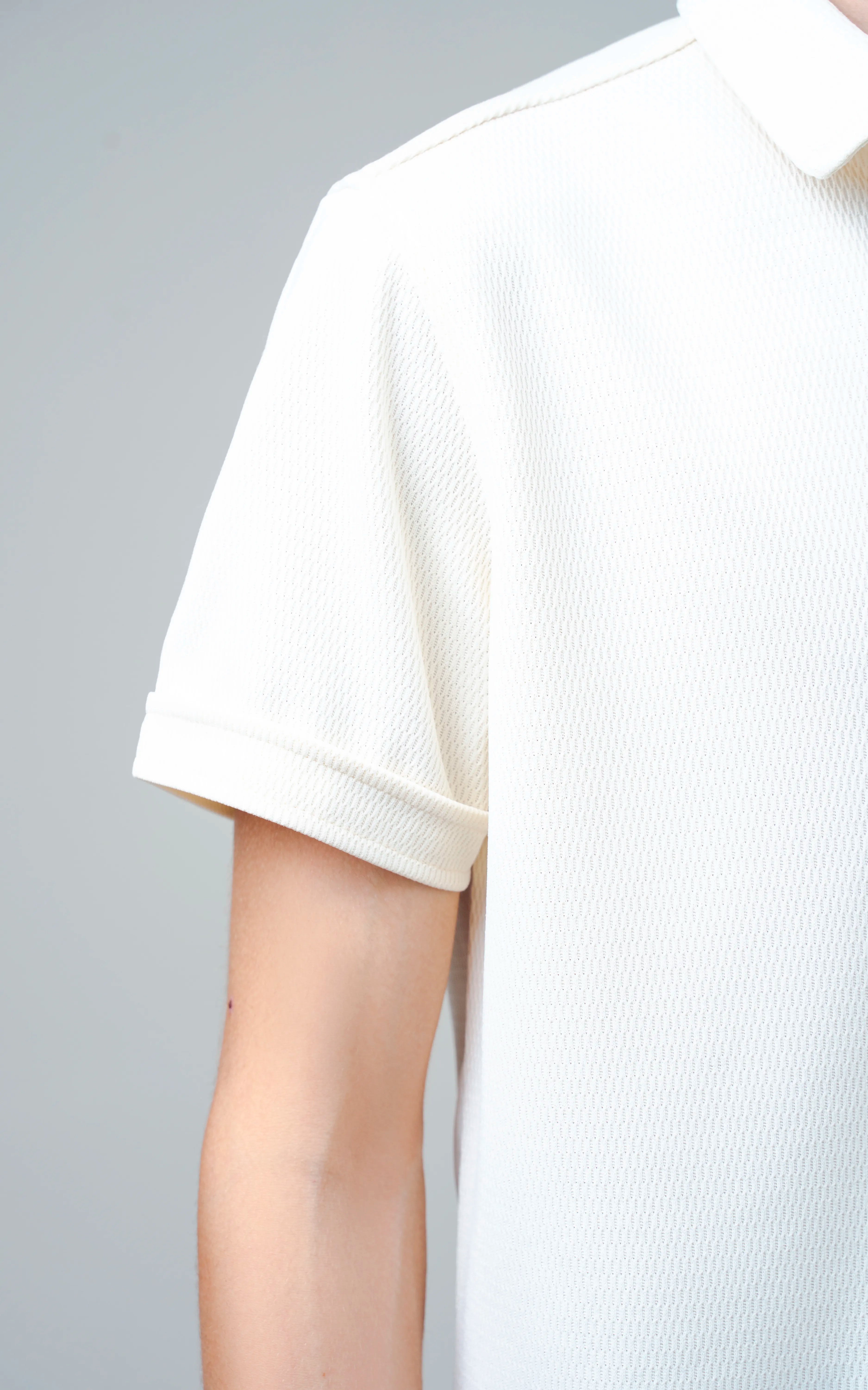 SMART FIT KNIT CASUAL SHIRT BEIGE