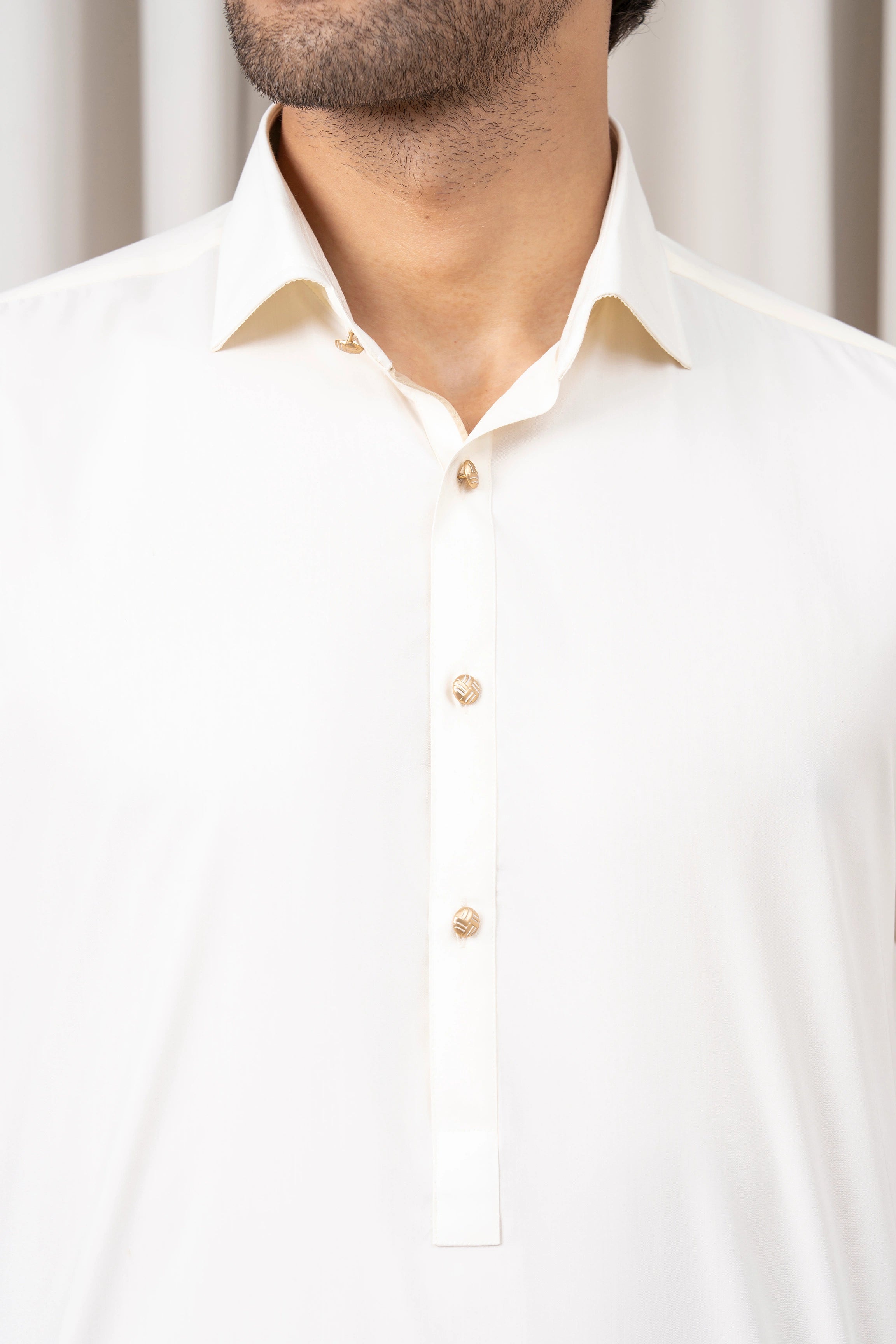 BLENDED KAMEEZ SHALWAR - PREMIUM COLLECTION OFF WHITE