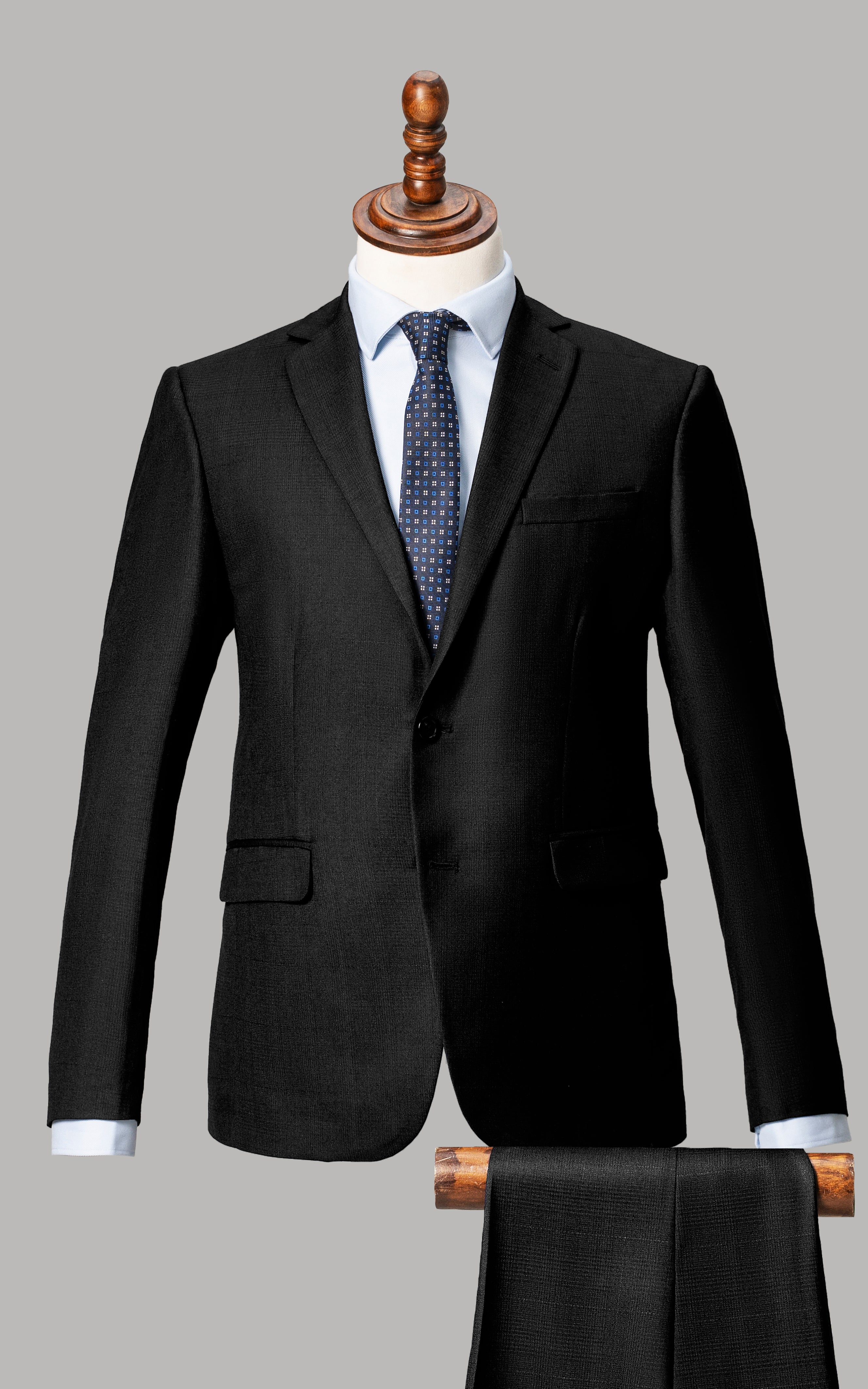SLIM FIT 2 PIECE SUIT BLACK