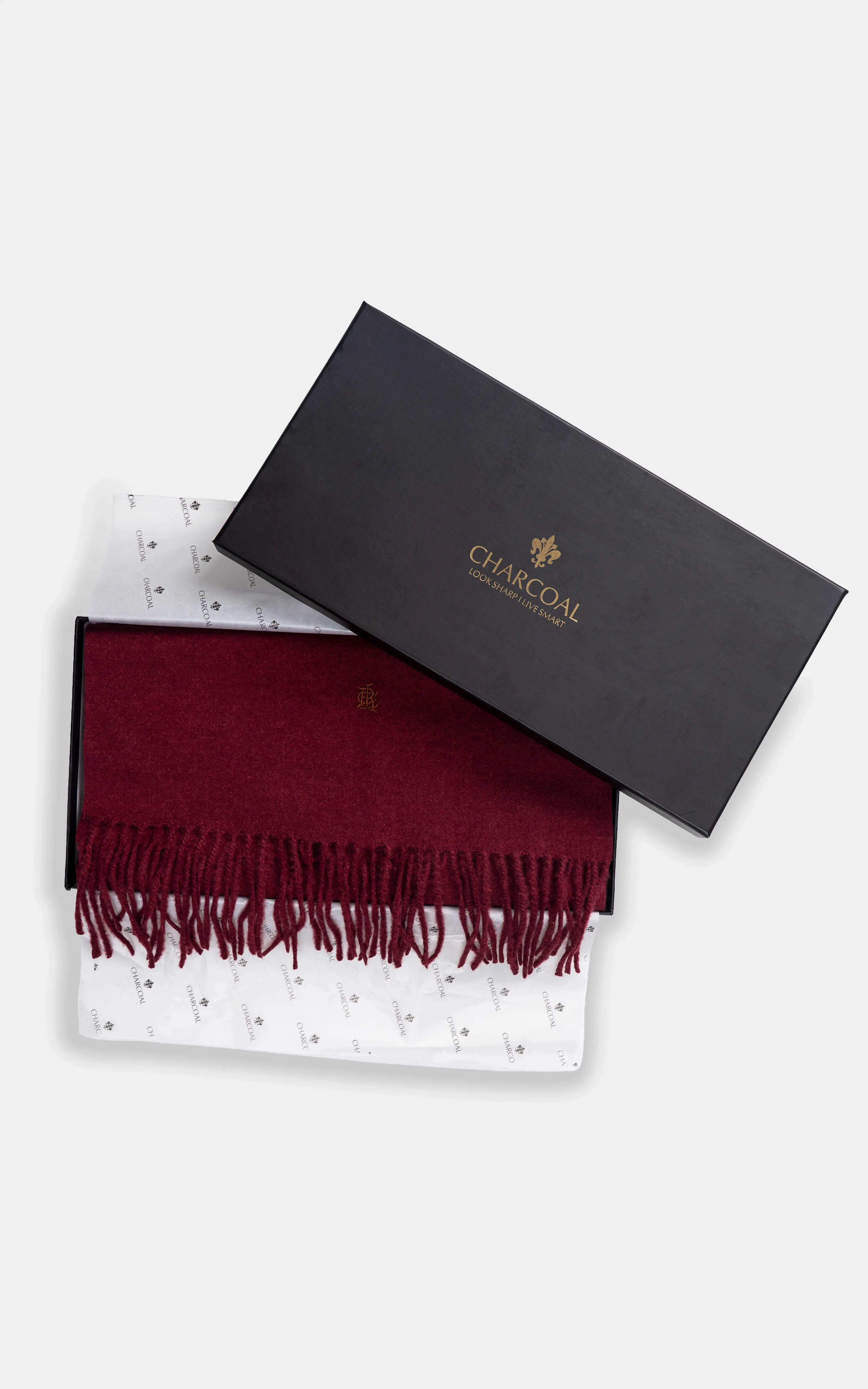 PLAIN EMBROIDERY SCARF