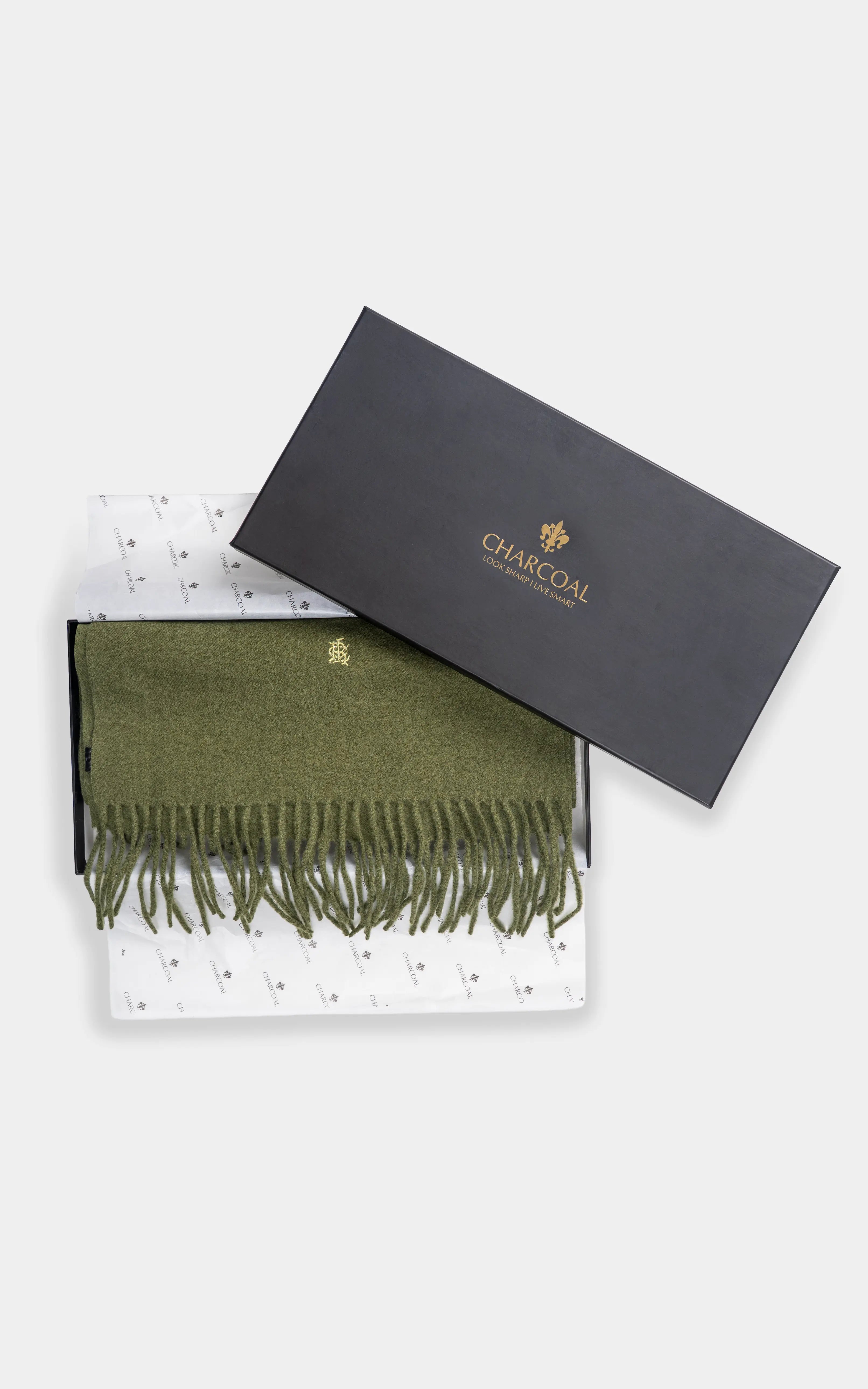 PLAIN EMBROIDERY SCARF