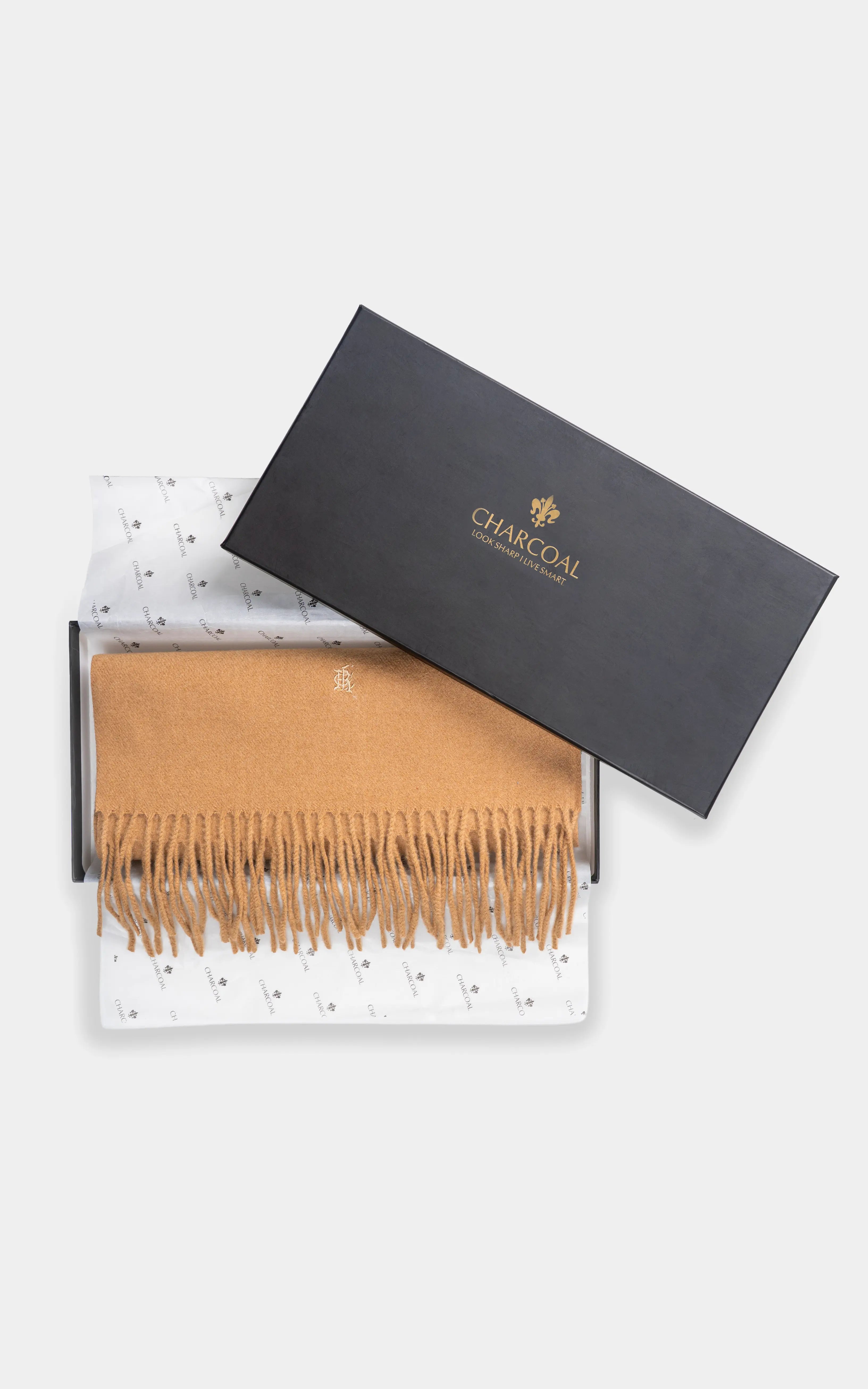 PLAIN EMBROIDERY SCARF