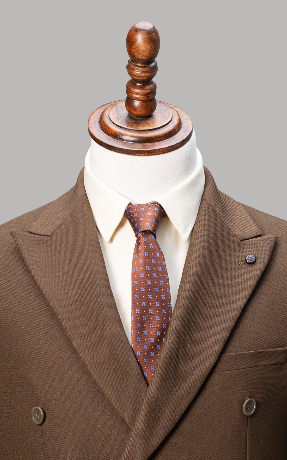 TWO PIECE SUIT BROWN