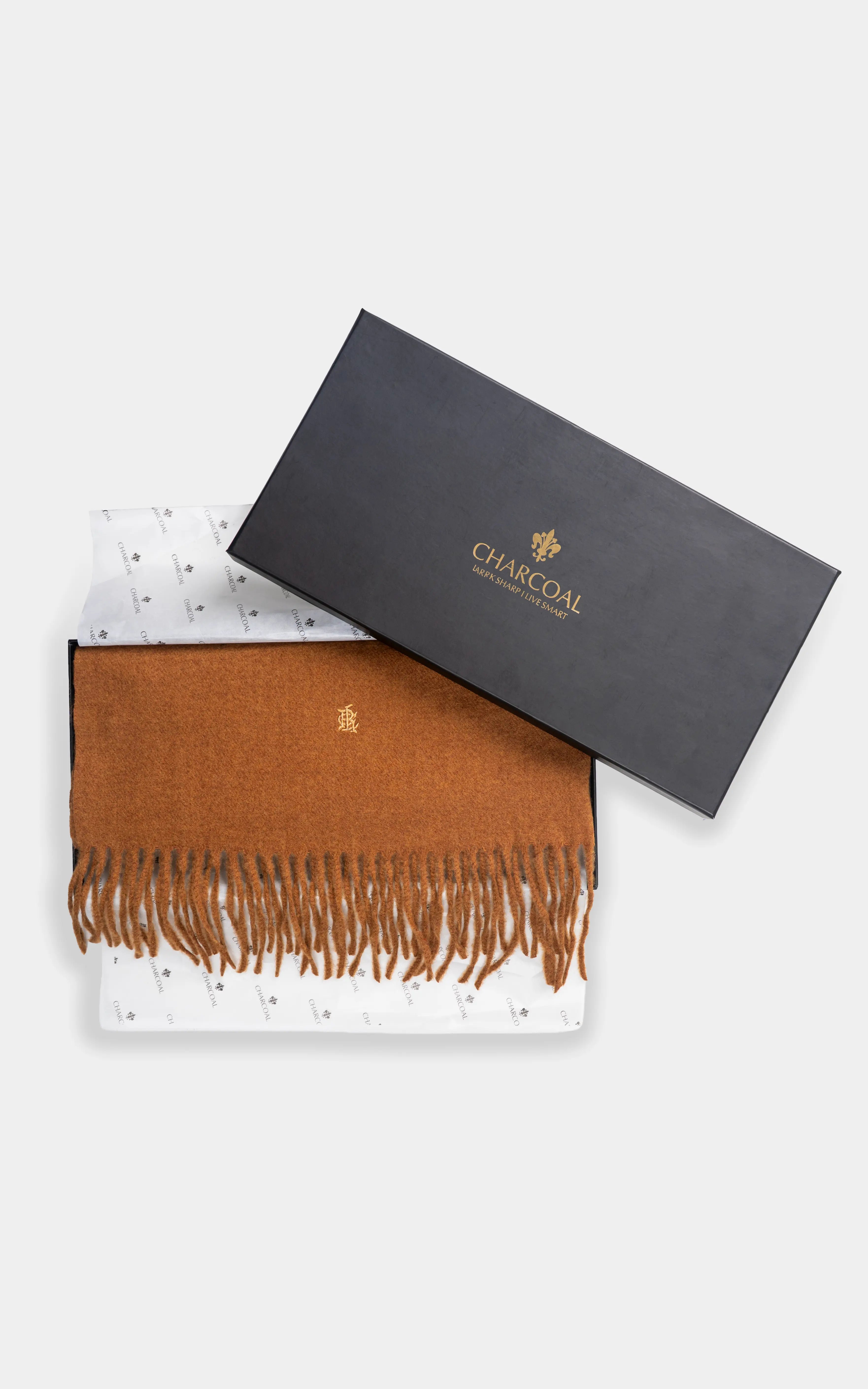 PLAIN EMBROIDERY SCARF