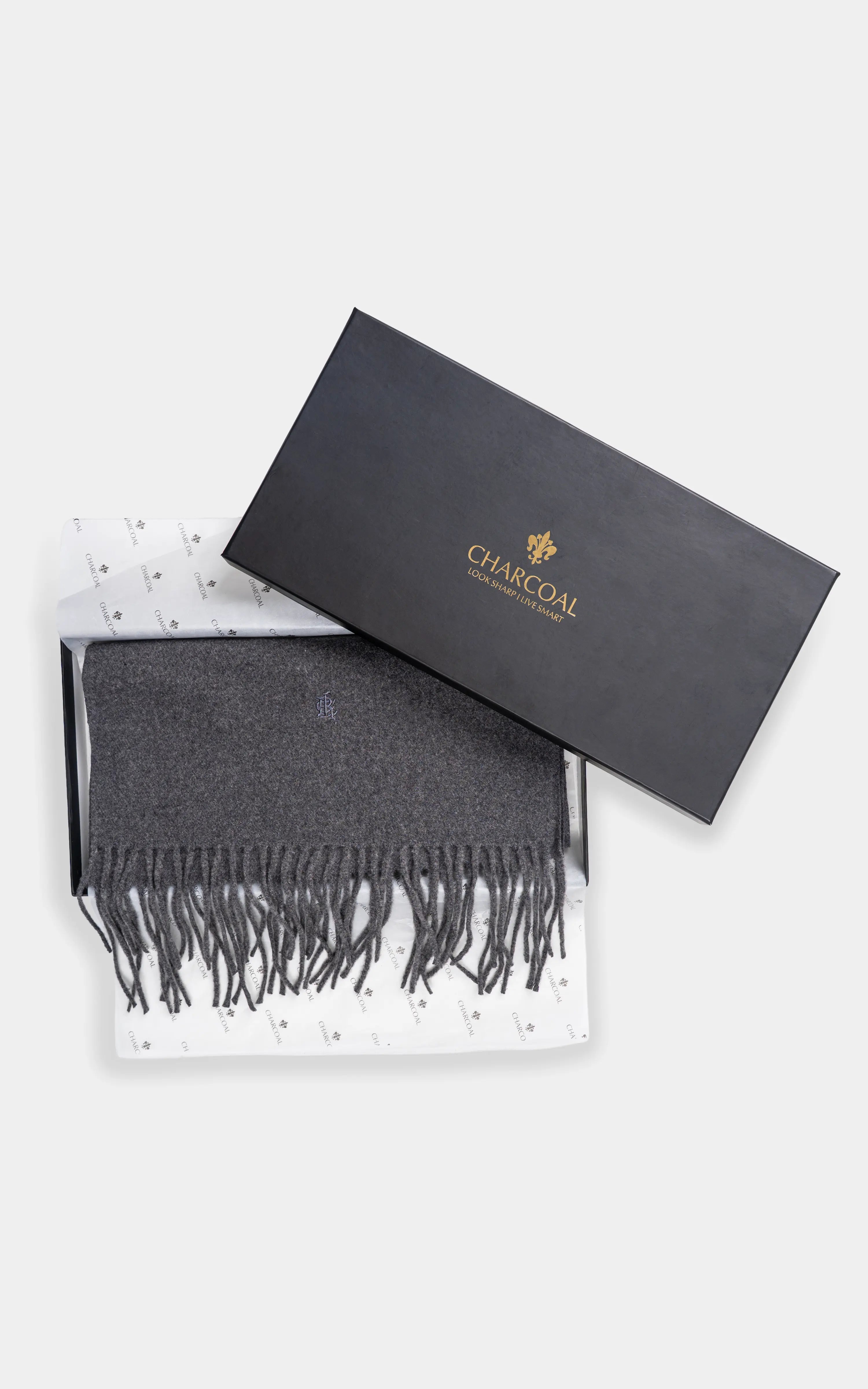 PLAIN EMBROIDERY SCARF