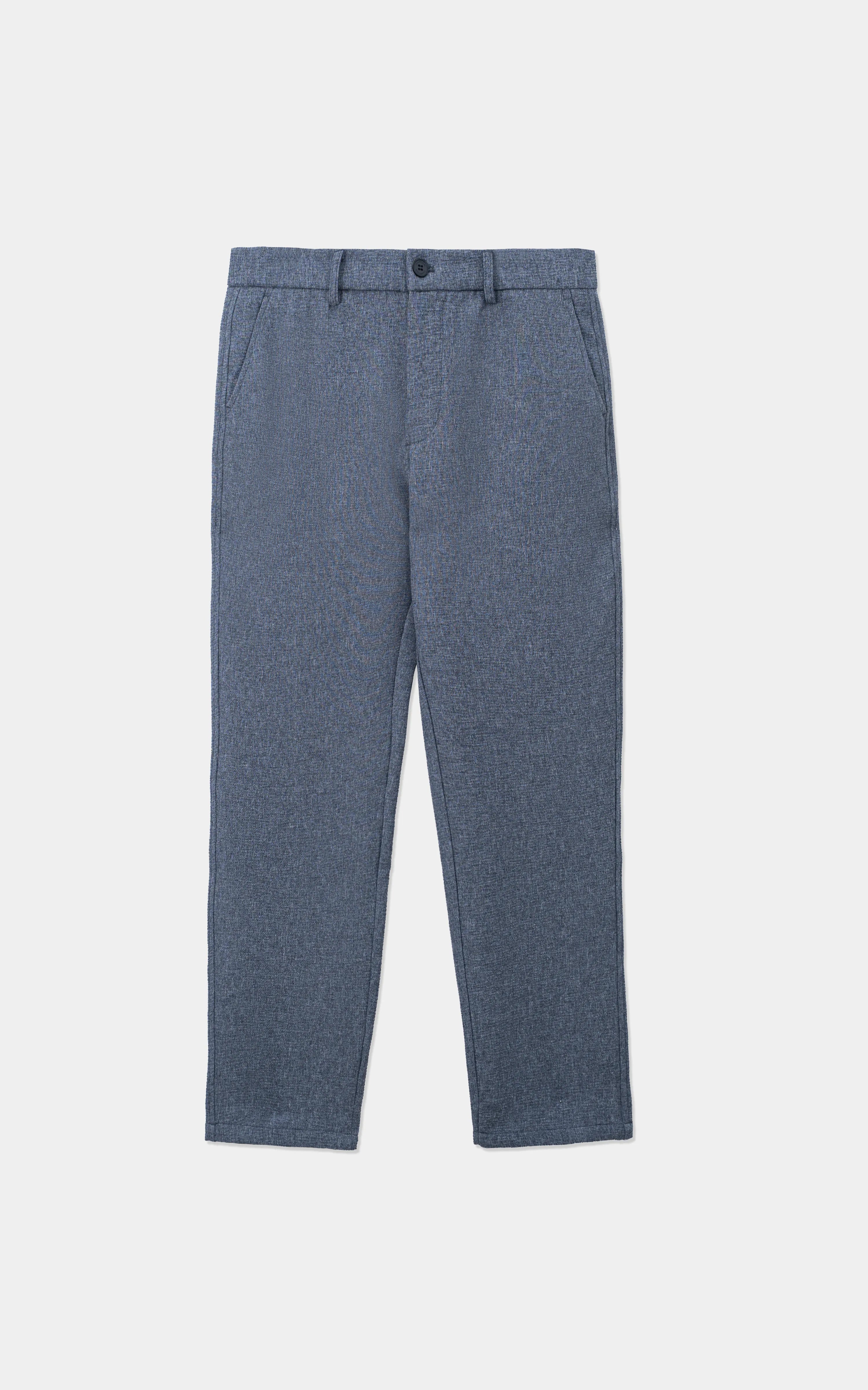 SMART FIT CASUAL PANT BLUE MELANGE