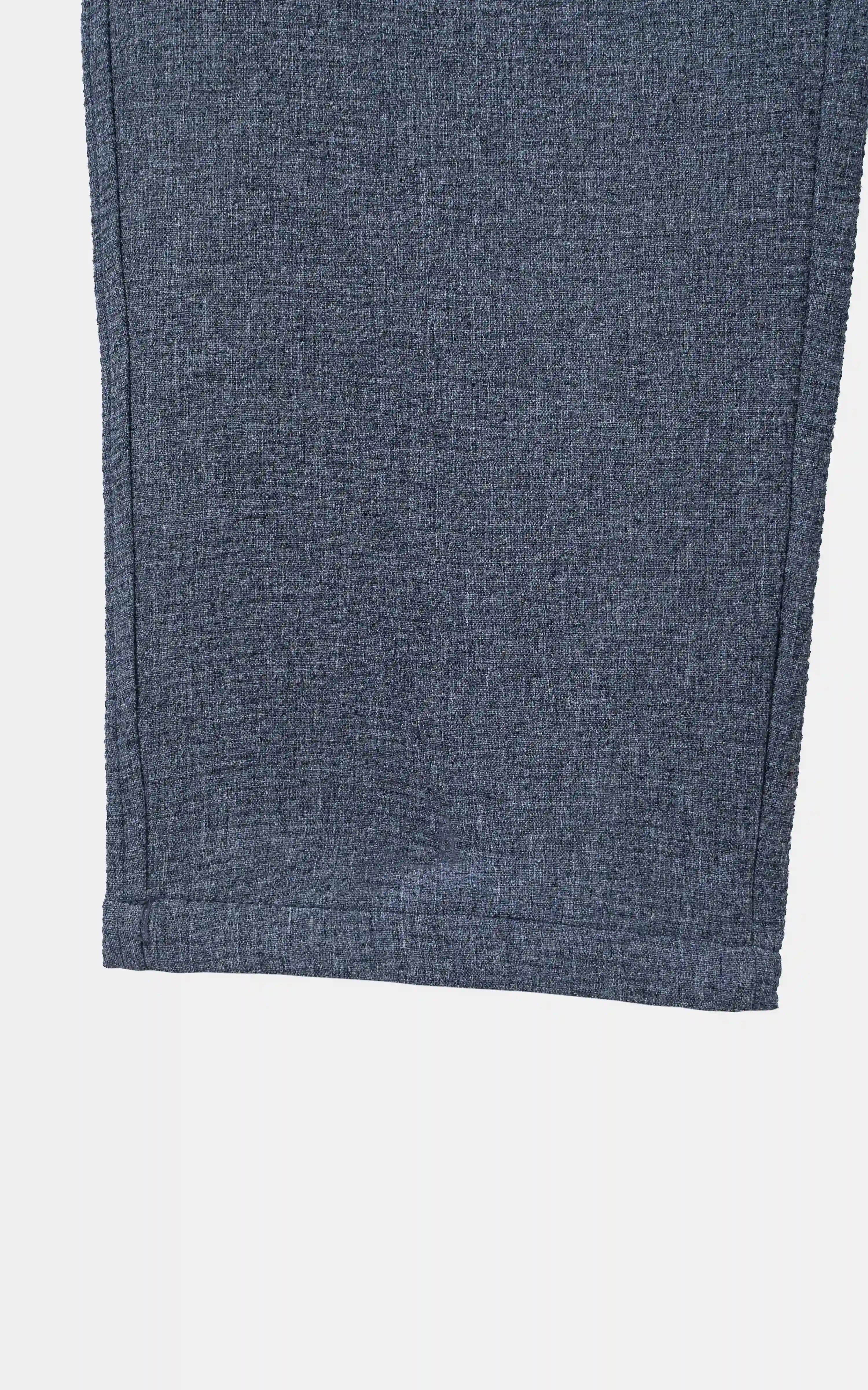 SMART FIT CASUAL PANT BLUE MELANGE