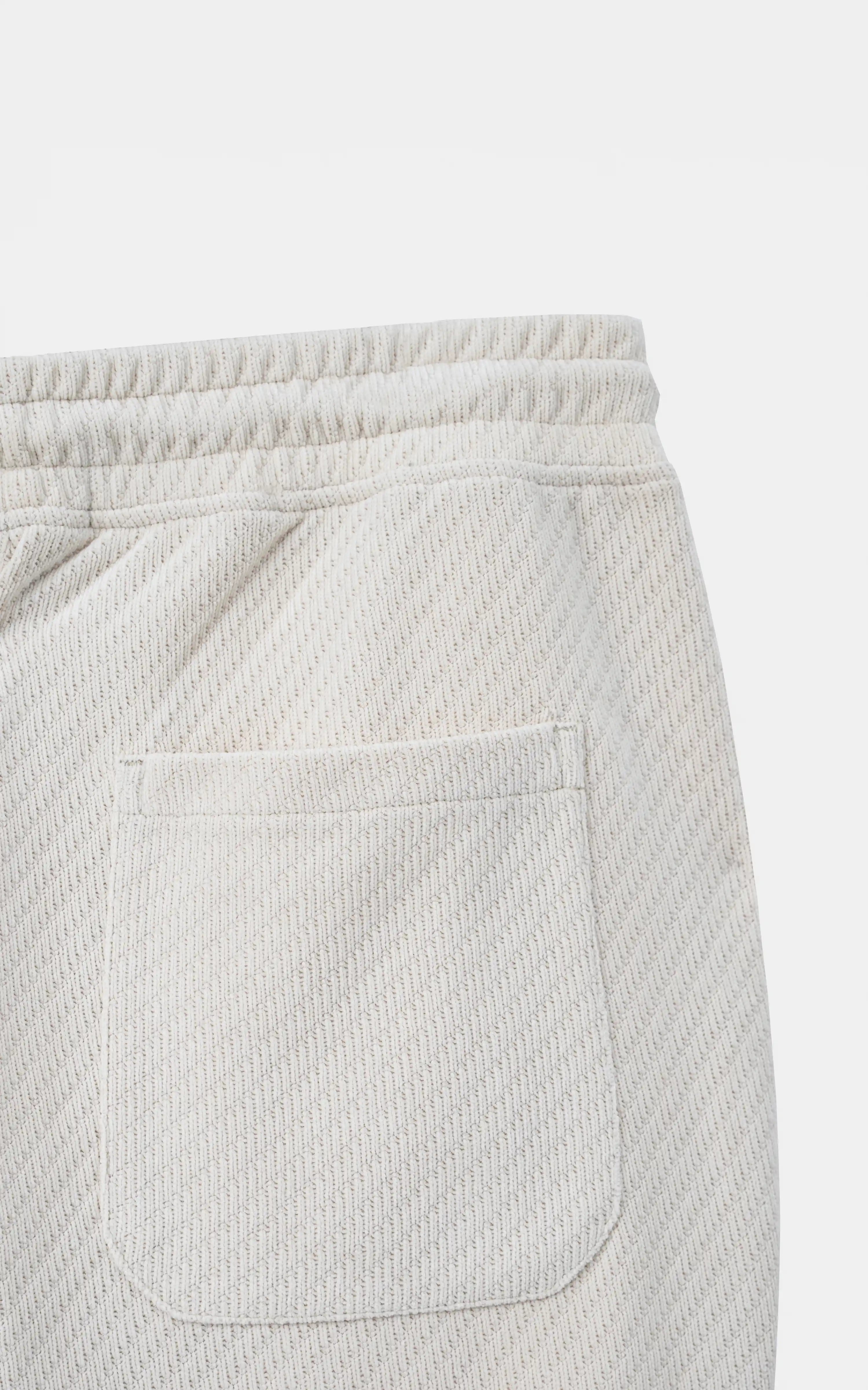 JACQUARD KNIT CASUAL TROSUER BEIGE