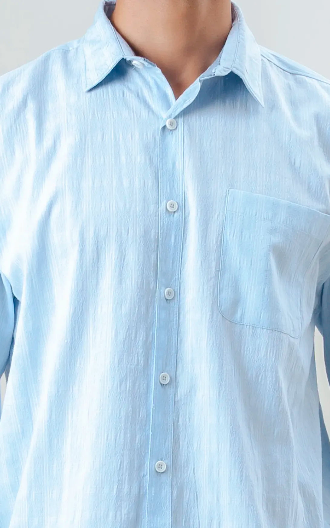 REGULAR FIT CHECKED SHIRT SKY BLUE CHECK