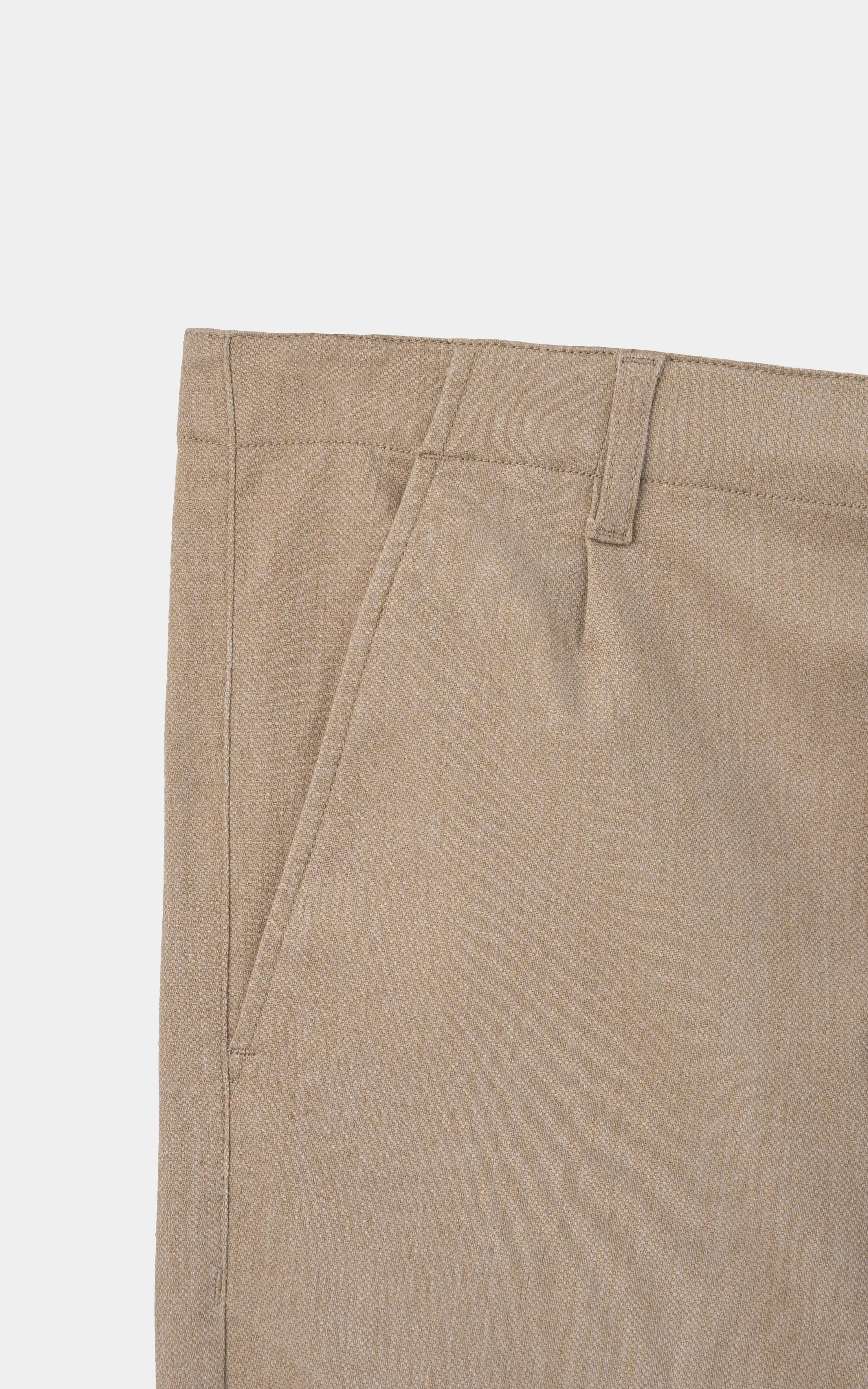DOBBY SMART FIT PANT KHAKI