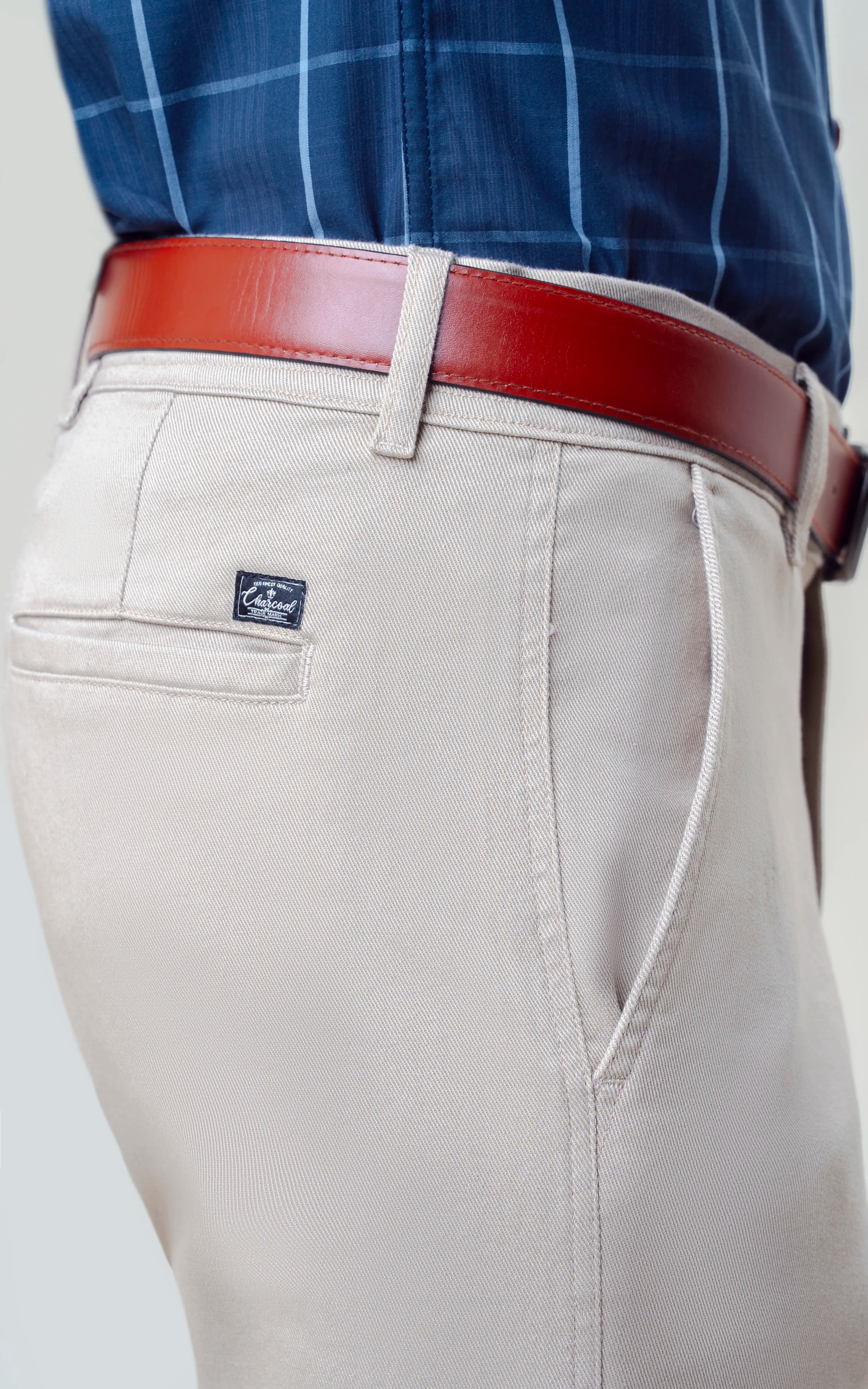 TWILL SMART FIT CASUAL PANT LIGHT KHAKI