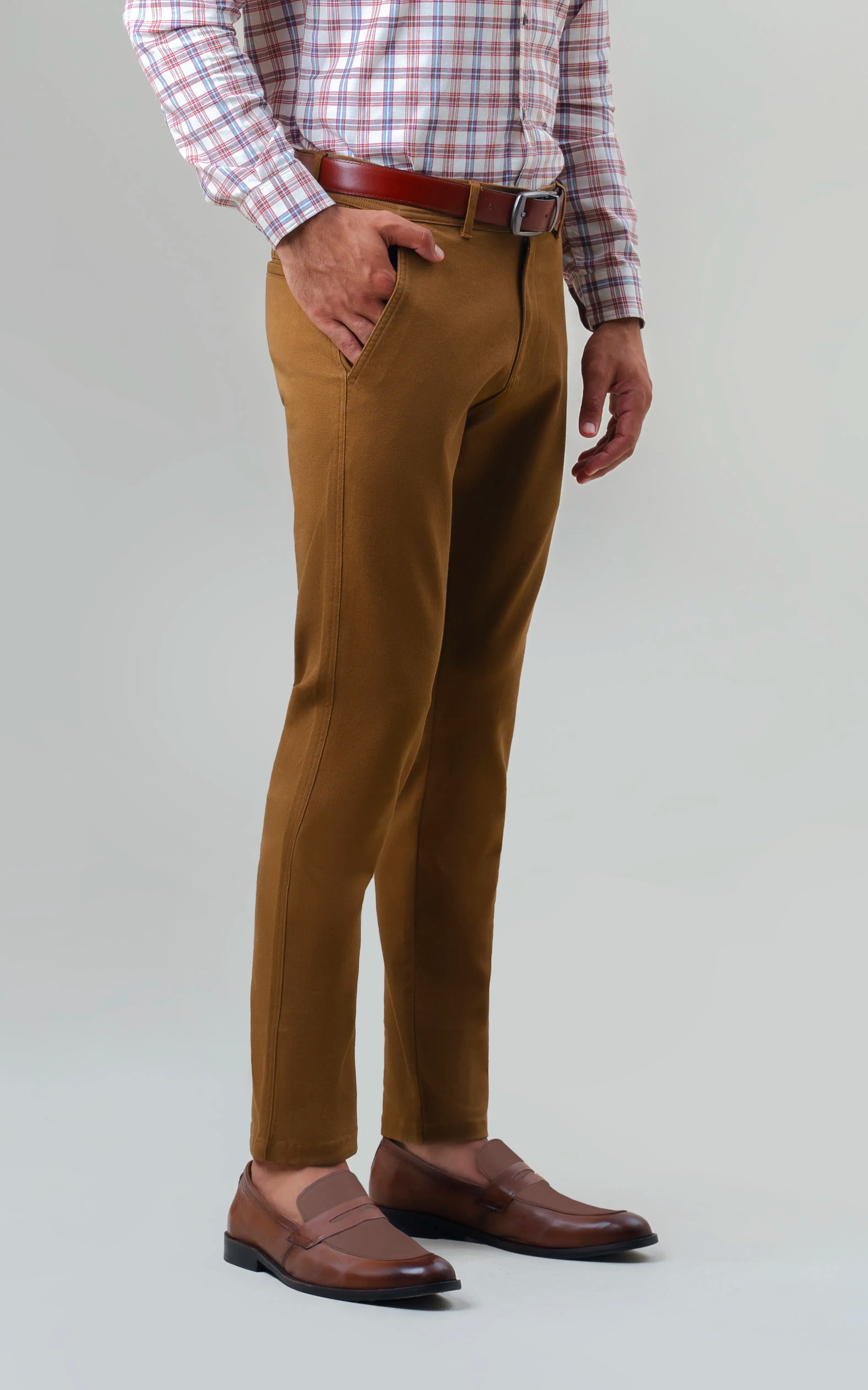 TWILL SMART FIT CASUAL PANT CAMEL