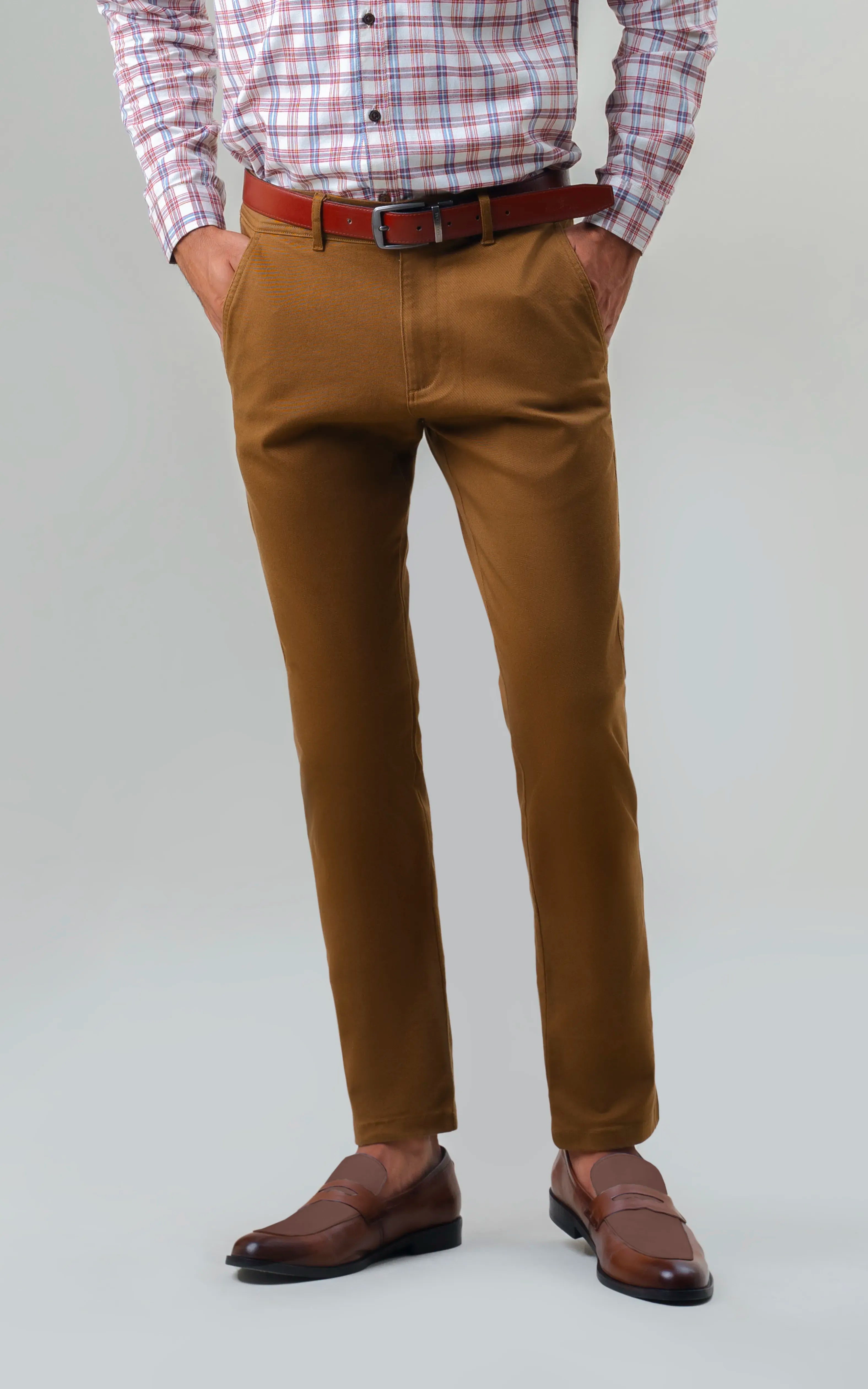 TWILL SMART FIT CASUAL PANT CAMEL