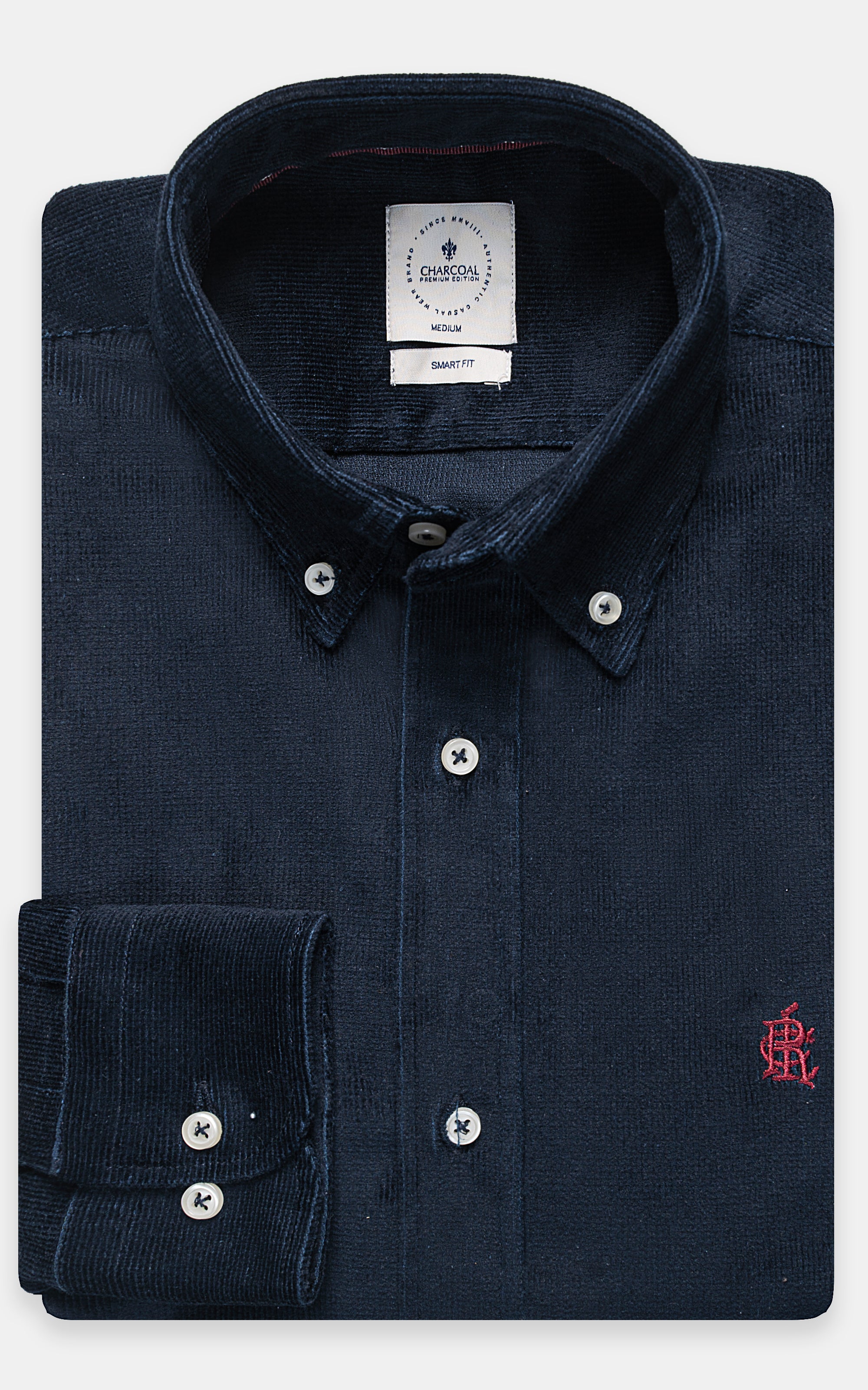 CORDUROY SMART SHIRT NAVY