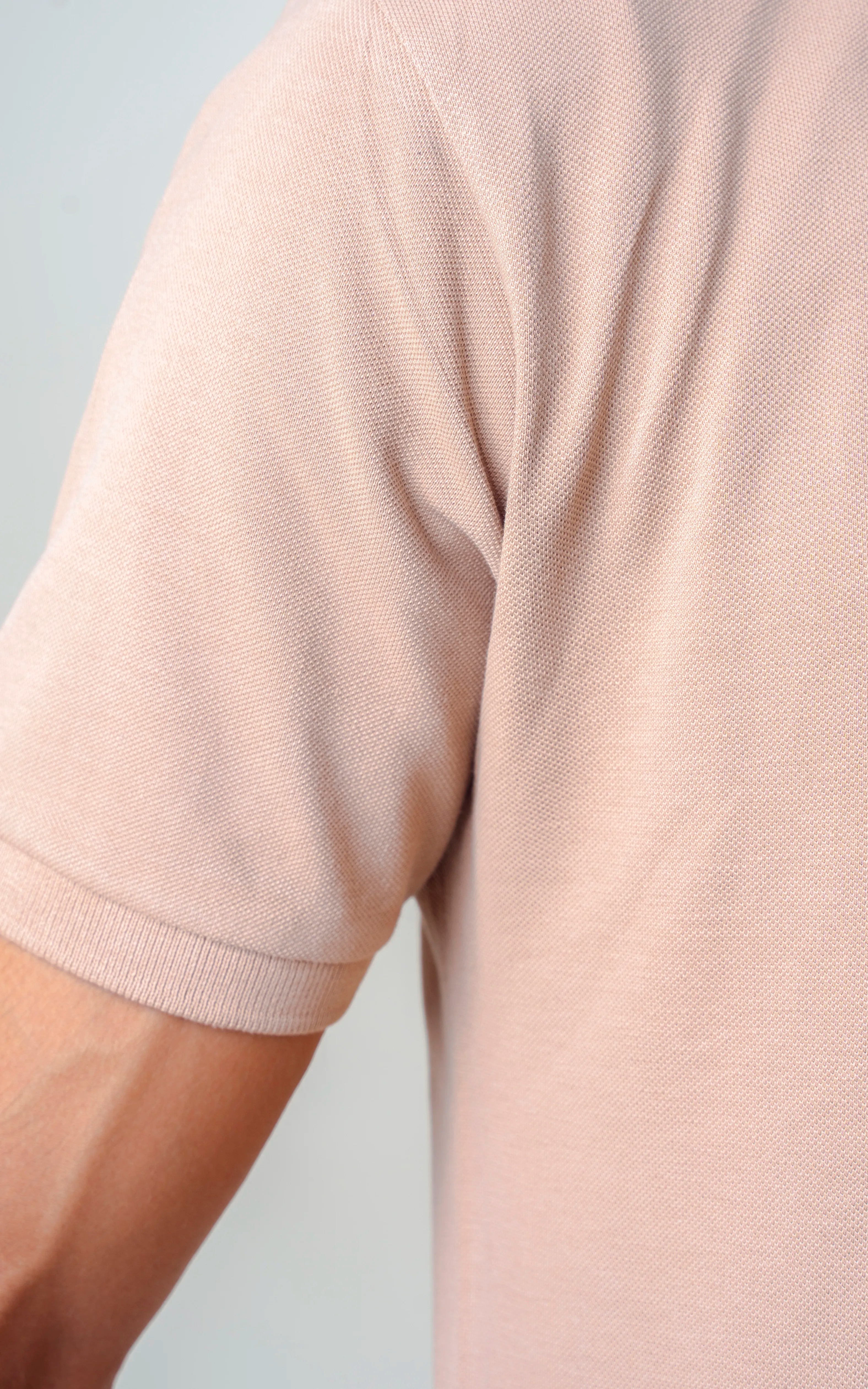 TWILL COLLAR POLO SHIRT KHAKI