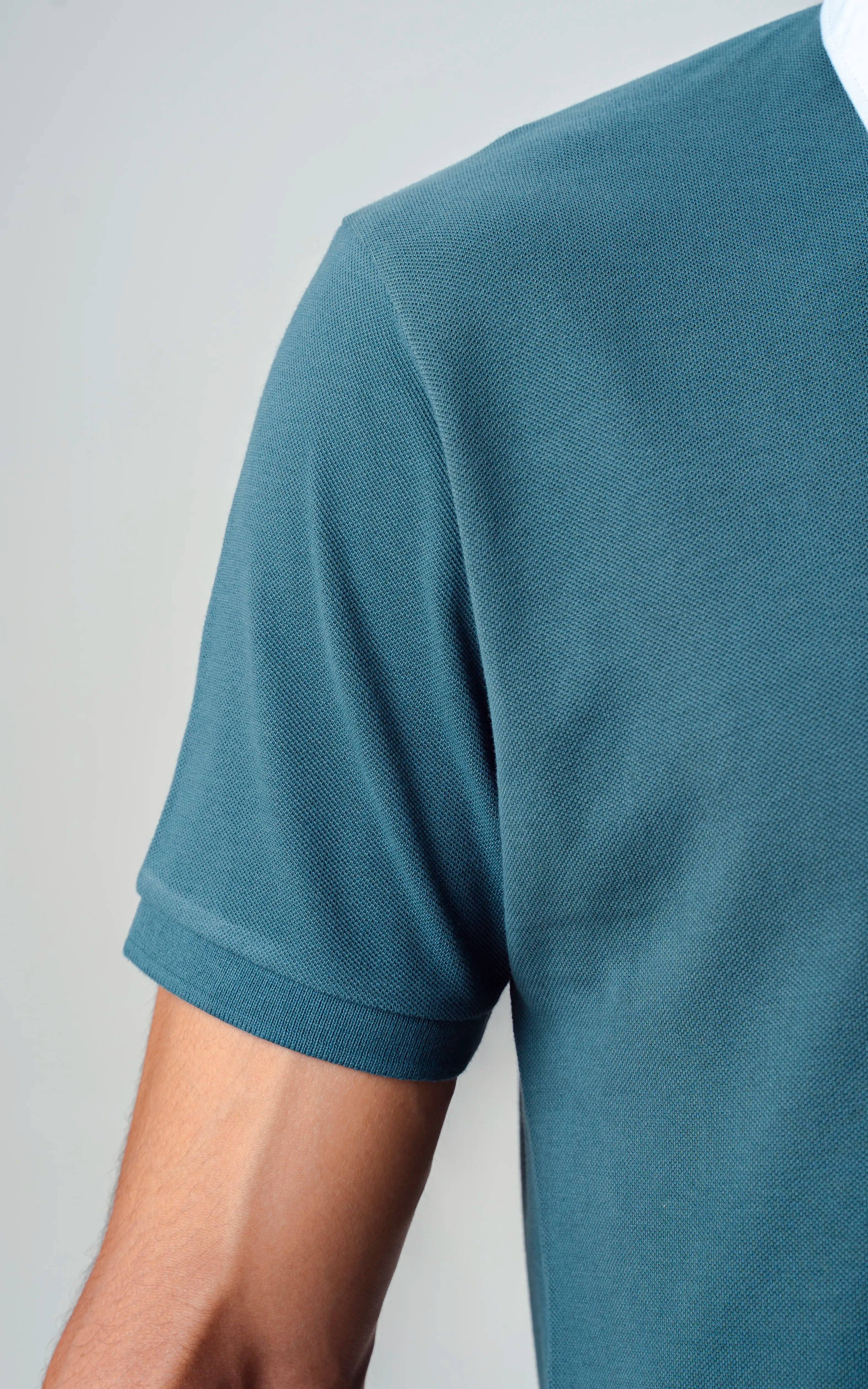 TWILL COLLAR POLO SHIRT GREEN