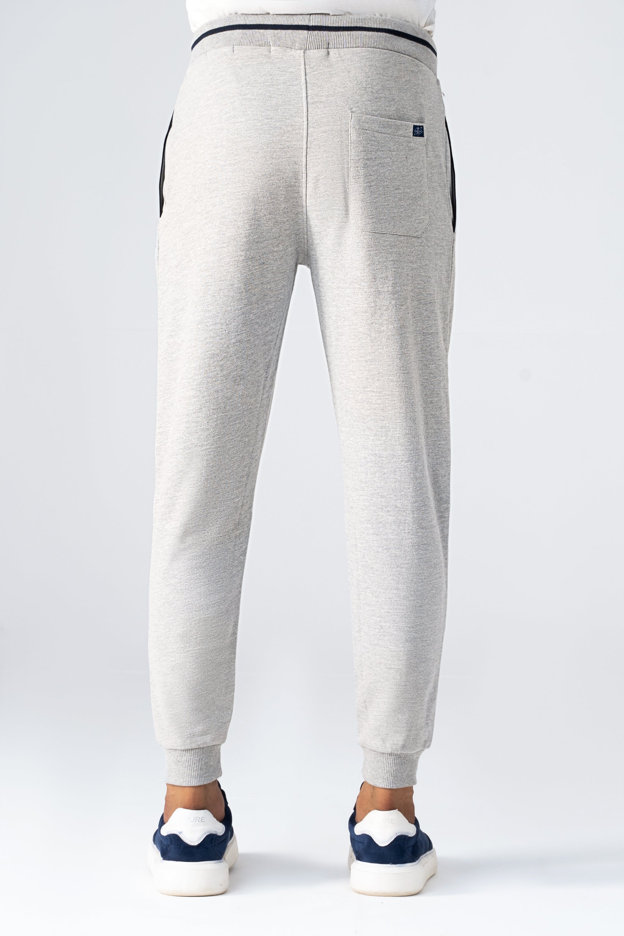 SIGNATURE TIPPING JOGGER TROUSER GREY MELANGE