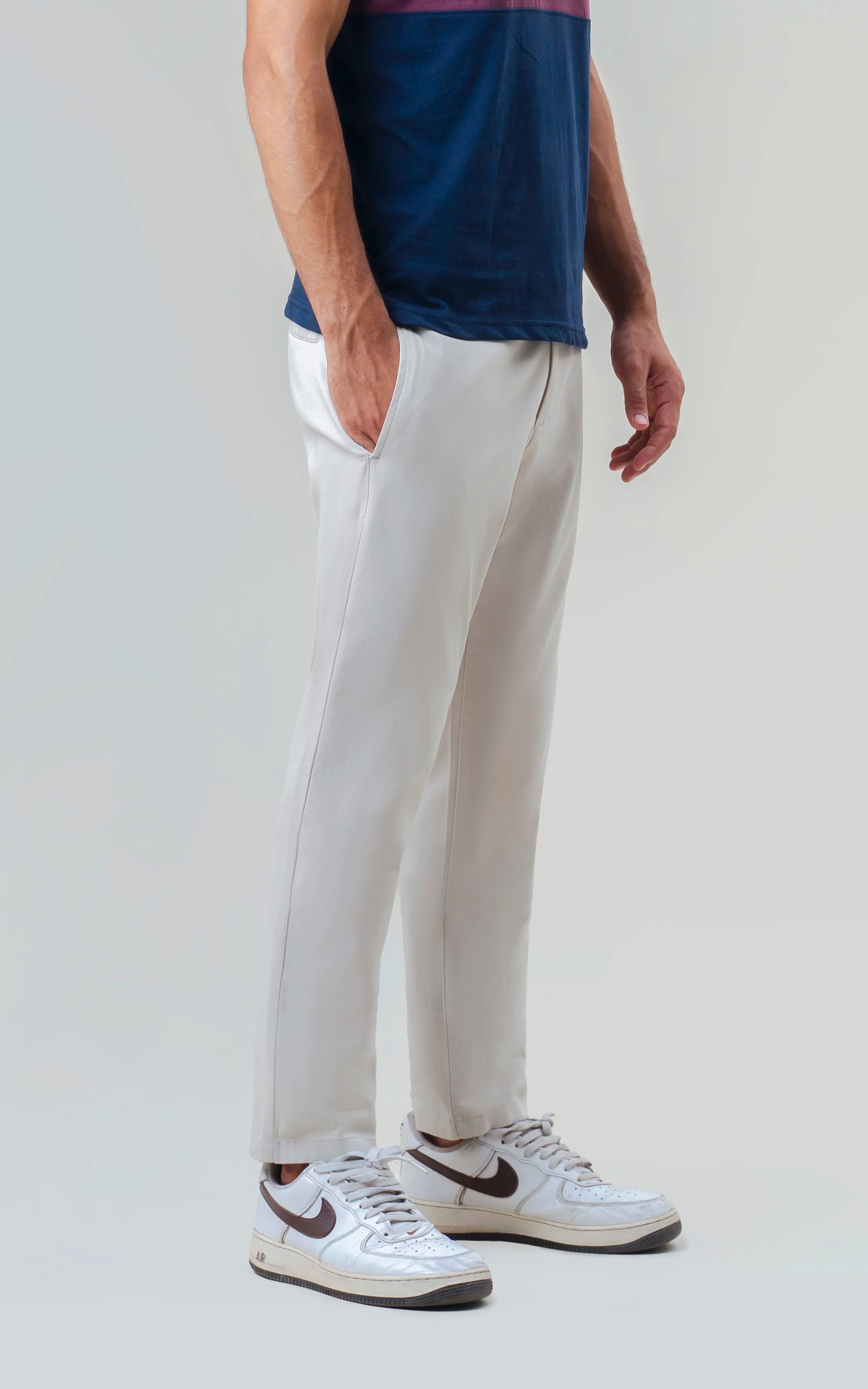 TWILL SMART FIT CASUAL PANT BEIGE