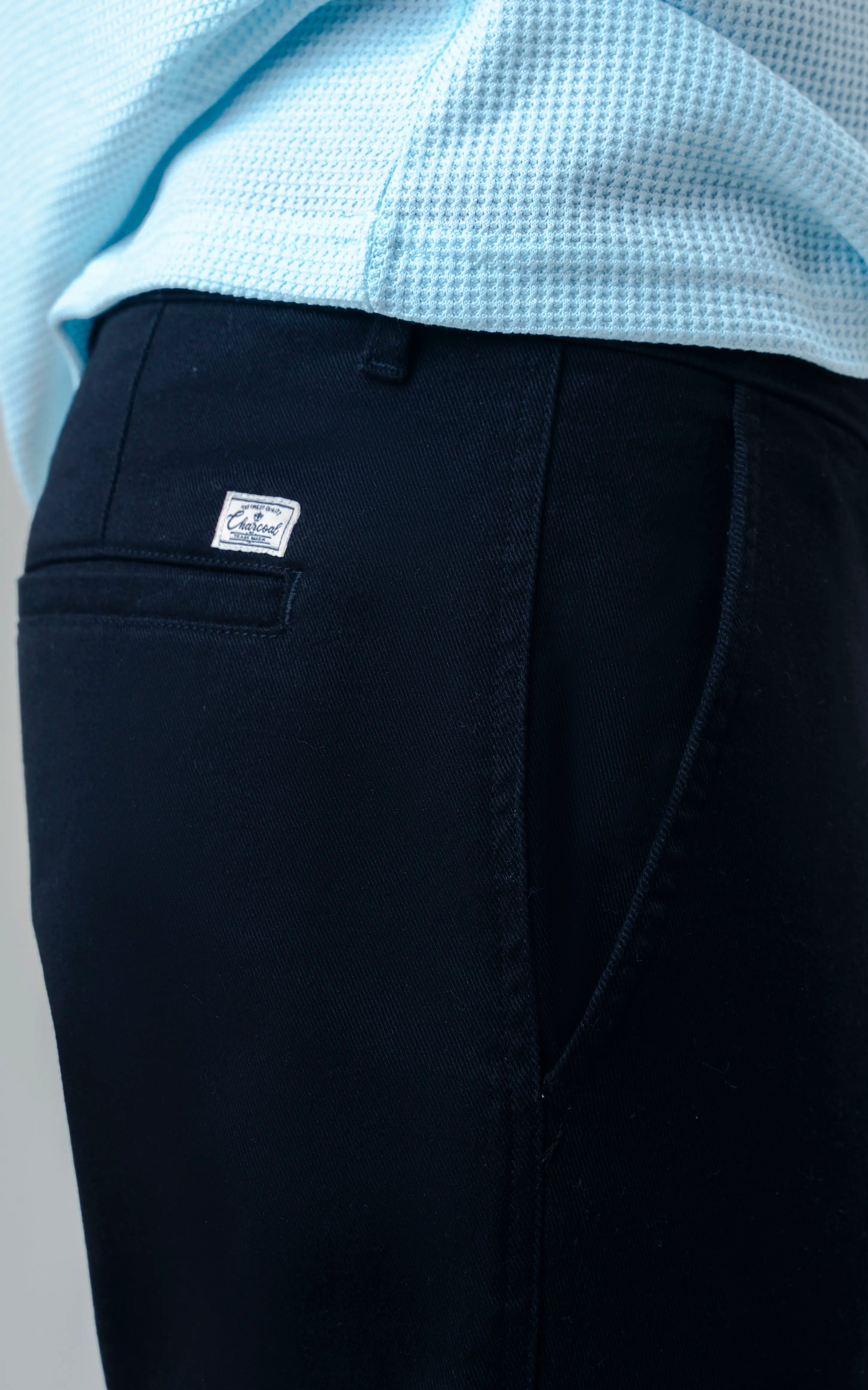 TWILL SMART FIT CASUAL PANT BLACK