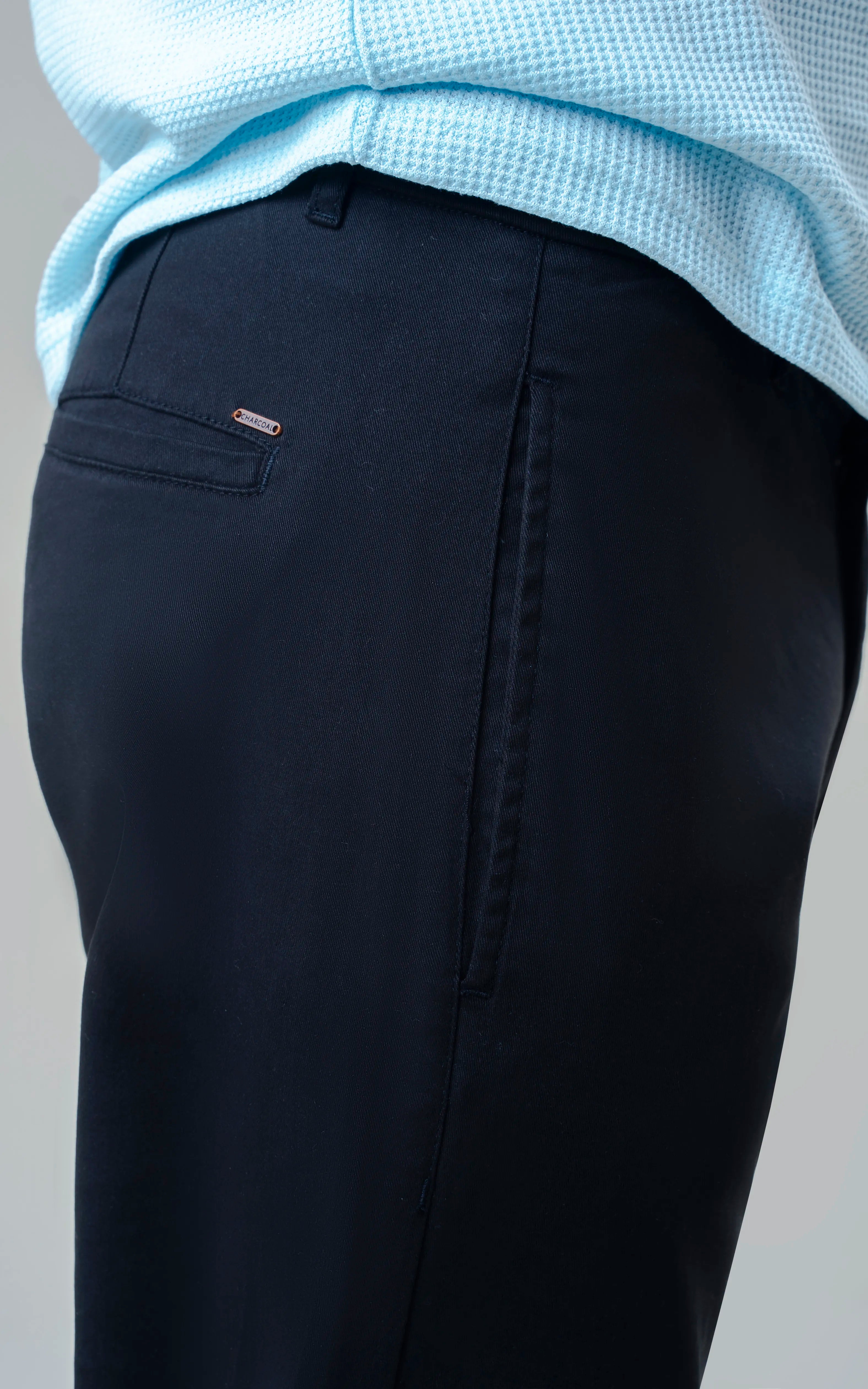 TWILL SMART FIT CASUAL PANT BLACK