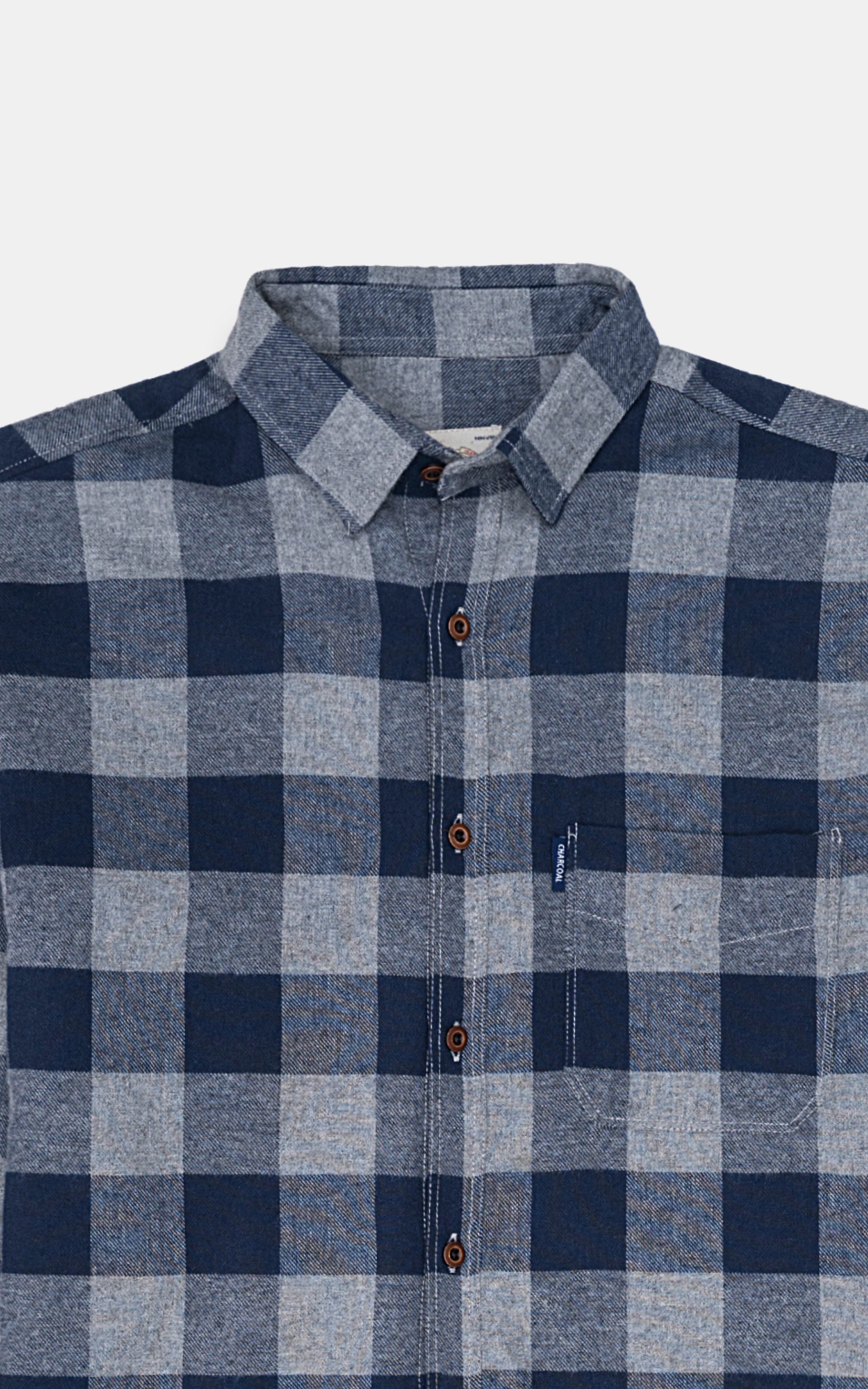 CASUAL SHIRT GREY NAVY