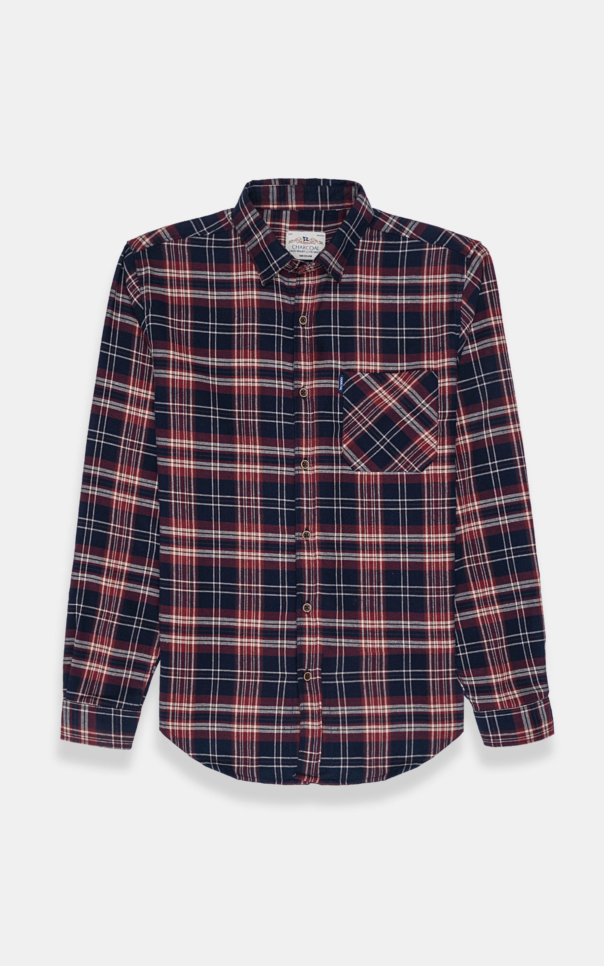 CASUAL SHIRT NAVY MAROON