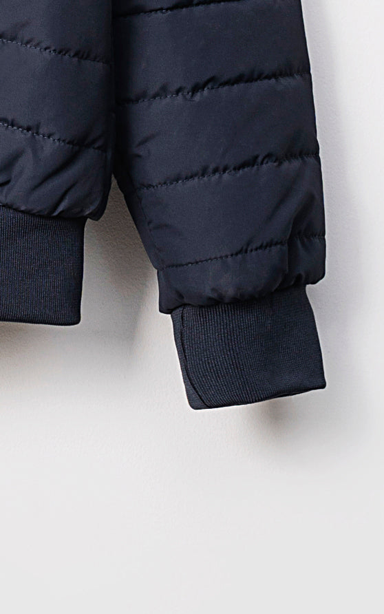 SIGNATURE AUSTIN MARTIN PUFFER JACKET FULL SLEEVE NAVY