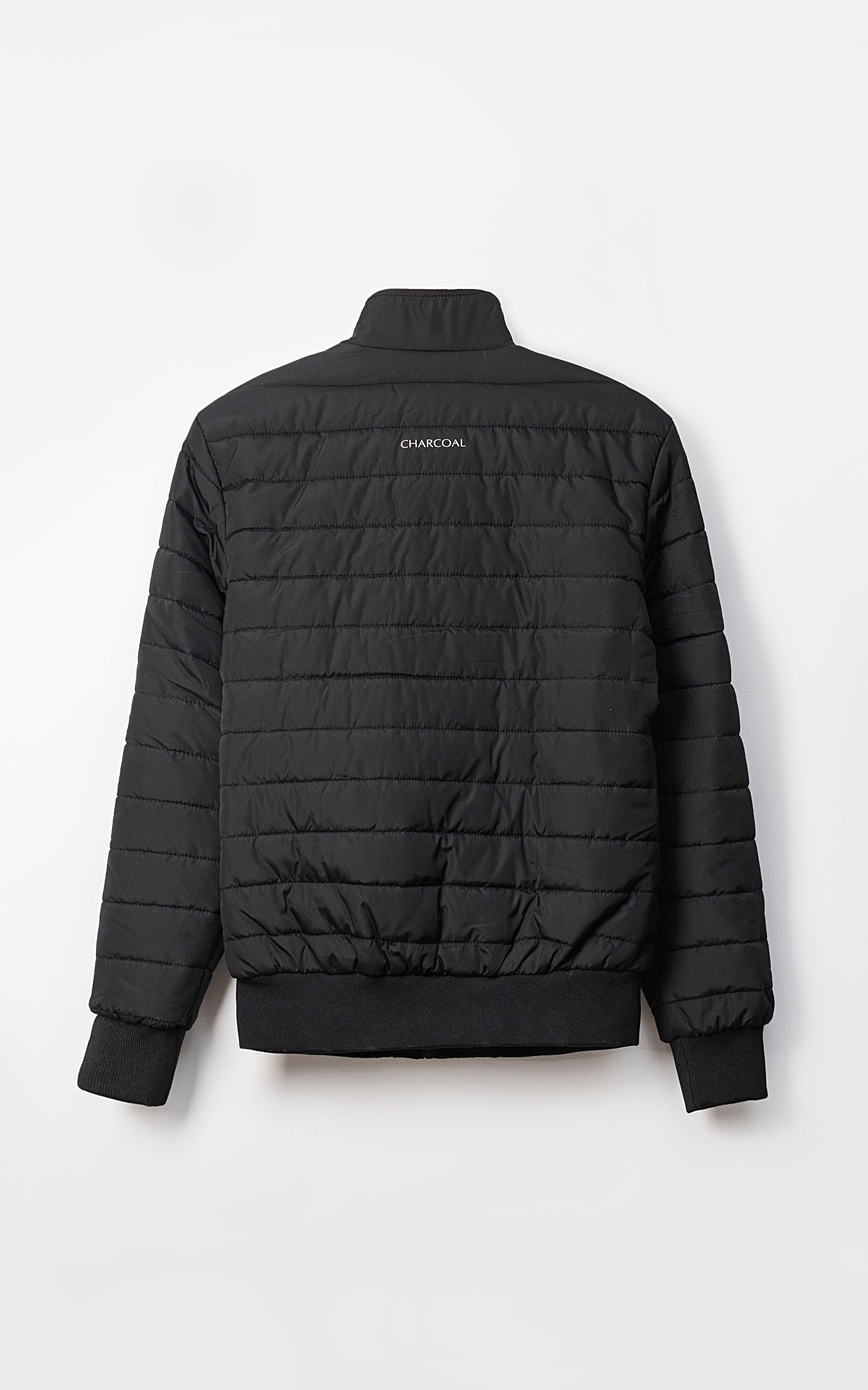 SIGNATURE AUSTIN MARTIN PUFFER JACKET FULL SLEEVE BLACK