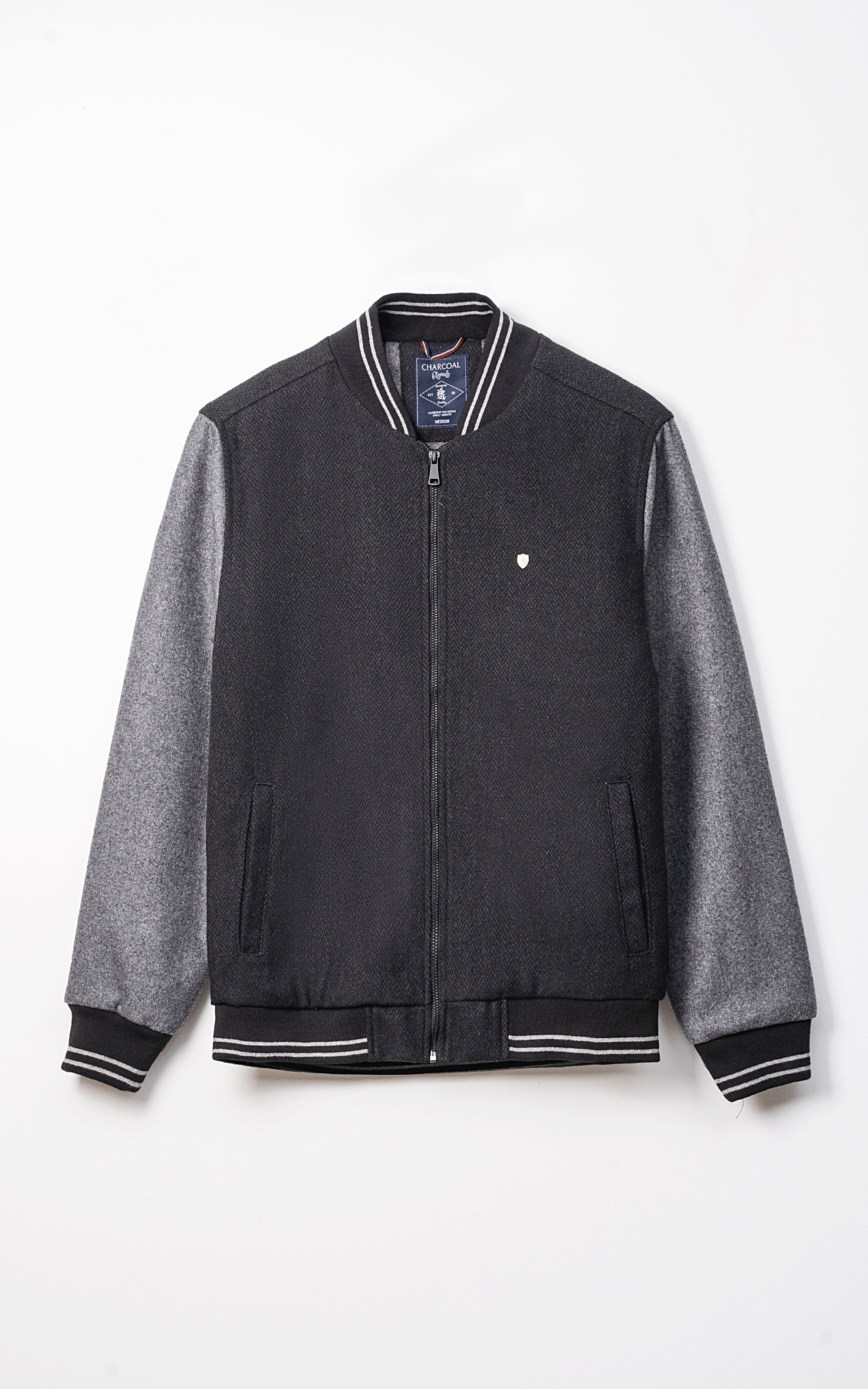 WOOLEN JACKET CHARCOAL