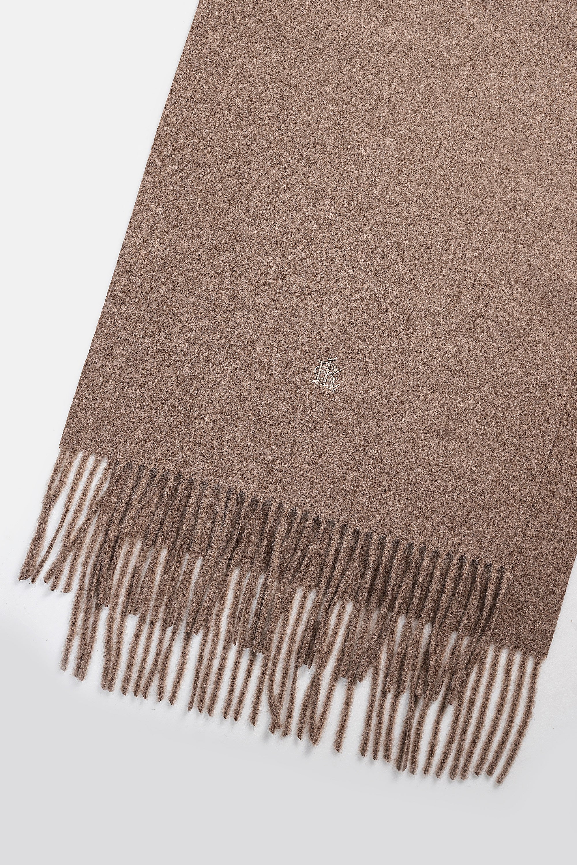 Fringe Wool blended Scarf