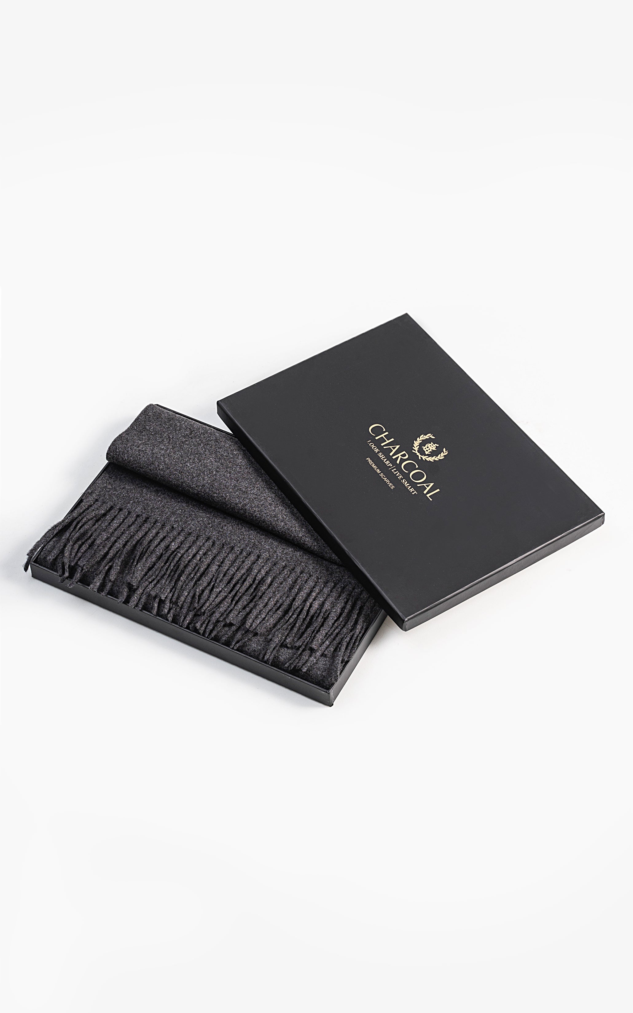 Fringe Wool blended Scarf