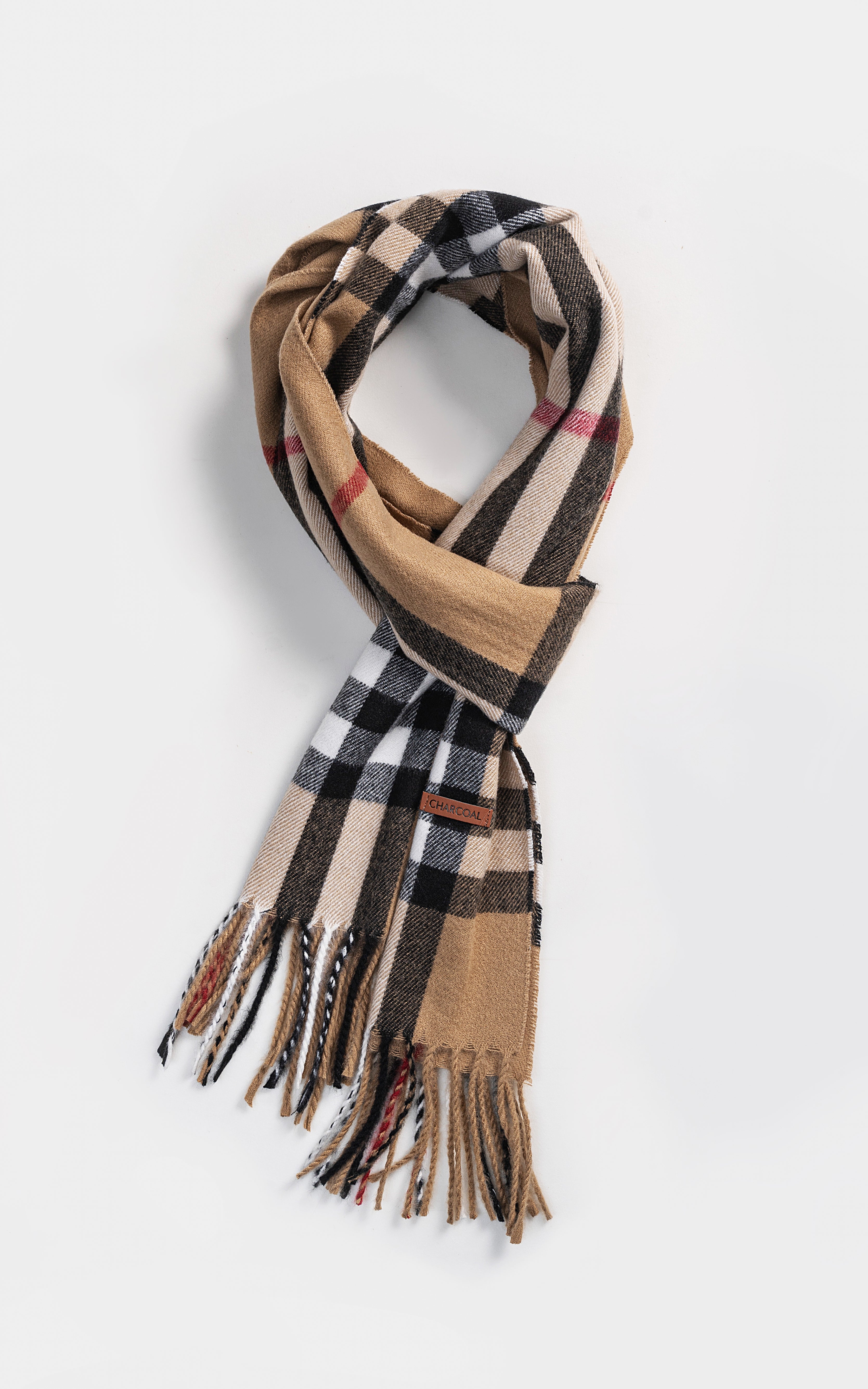 Plaid Wool Blended scarf